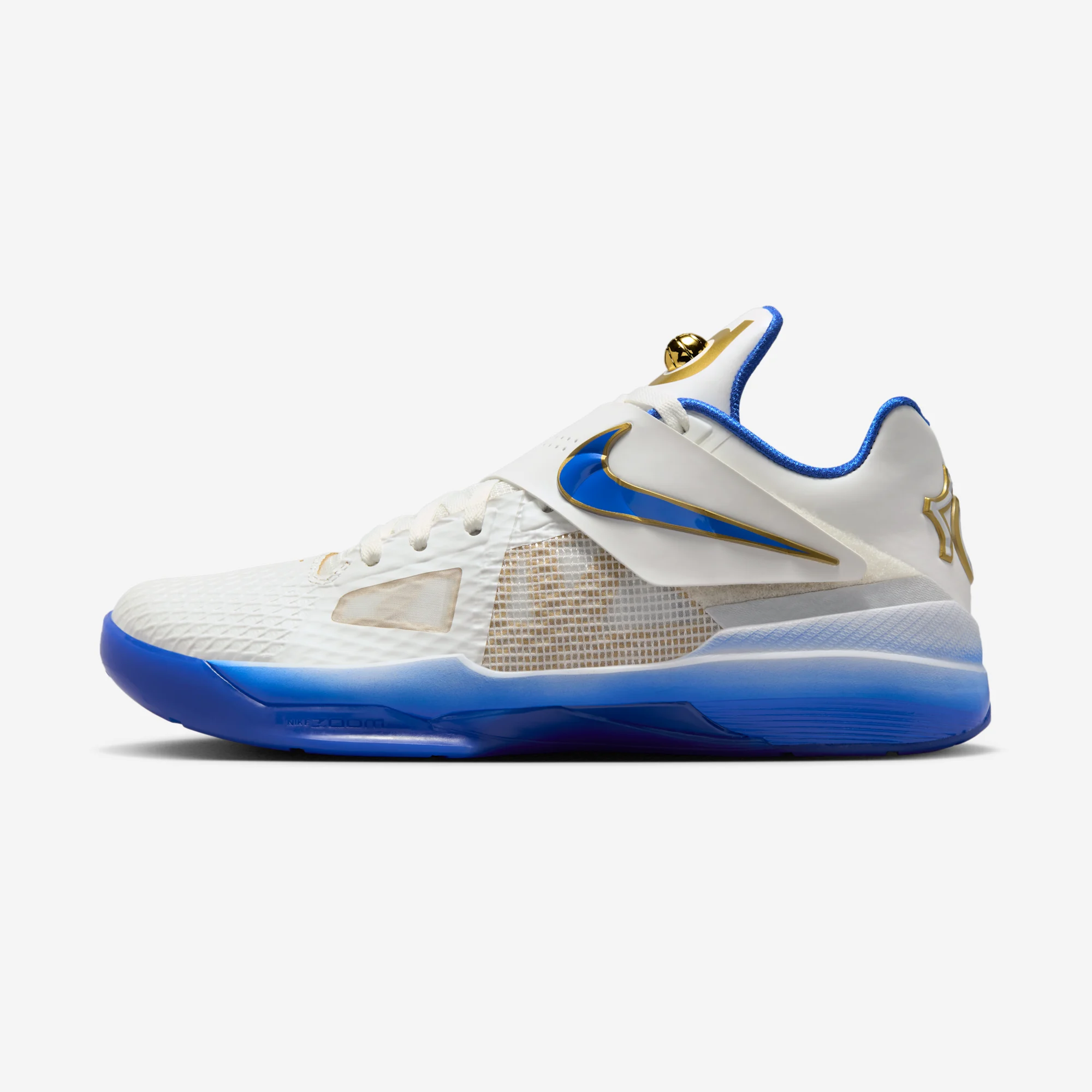 Nike KD 4 "Alternate MVP" Summit White/Hyper Royal/Metallic Gold/Bright Spruce