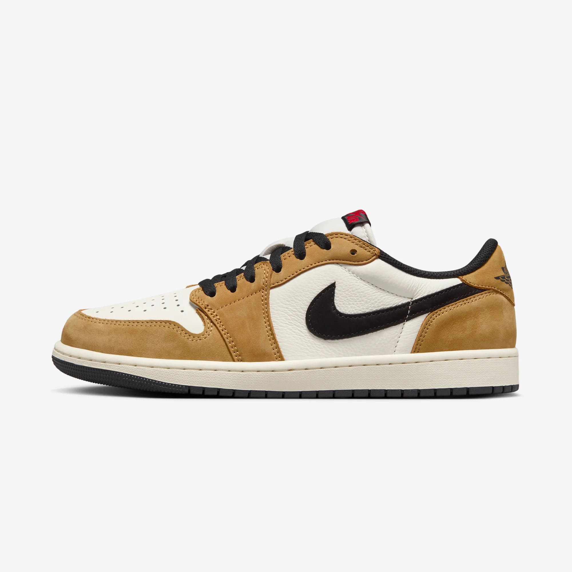 Air Jordan 1 Retro Low OG "Rookie Of The Year" Sail/Black/Golden Harvest/Gym Red