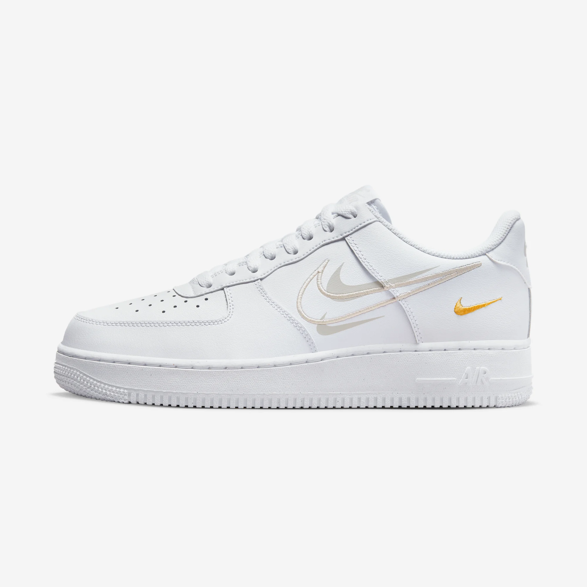Nike Air Force 1 Low "Multi Swoosh" White/Light Bone/Solar Flare/Phantom