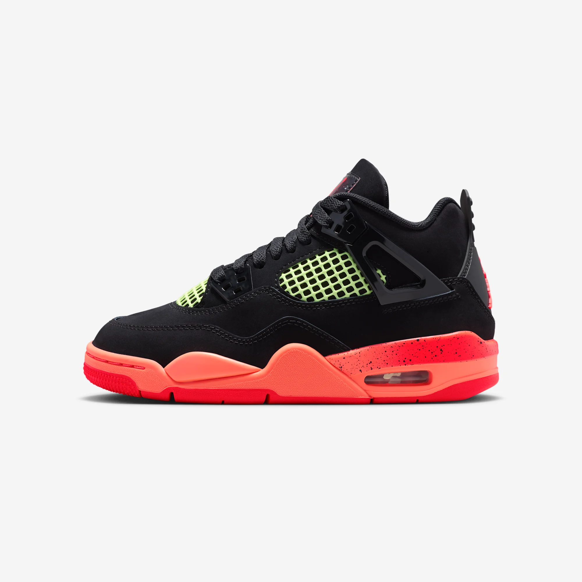Air Jordan 4 Retro GS "Black / Infrared 23" Black/Infrared 23/Bright Mango/Barely Volt/White