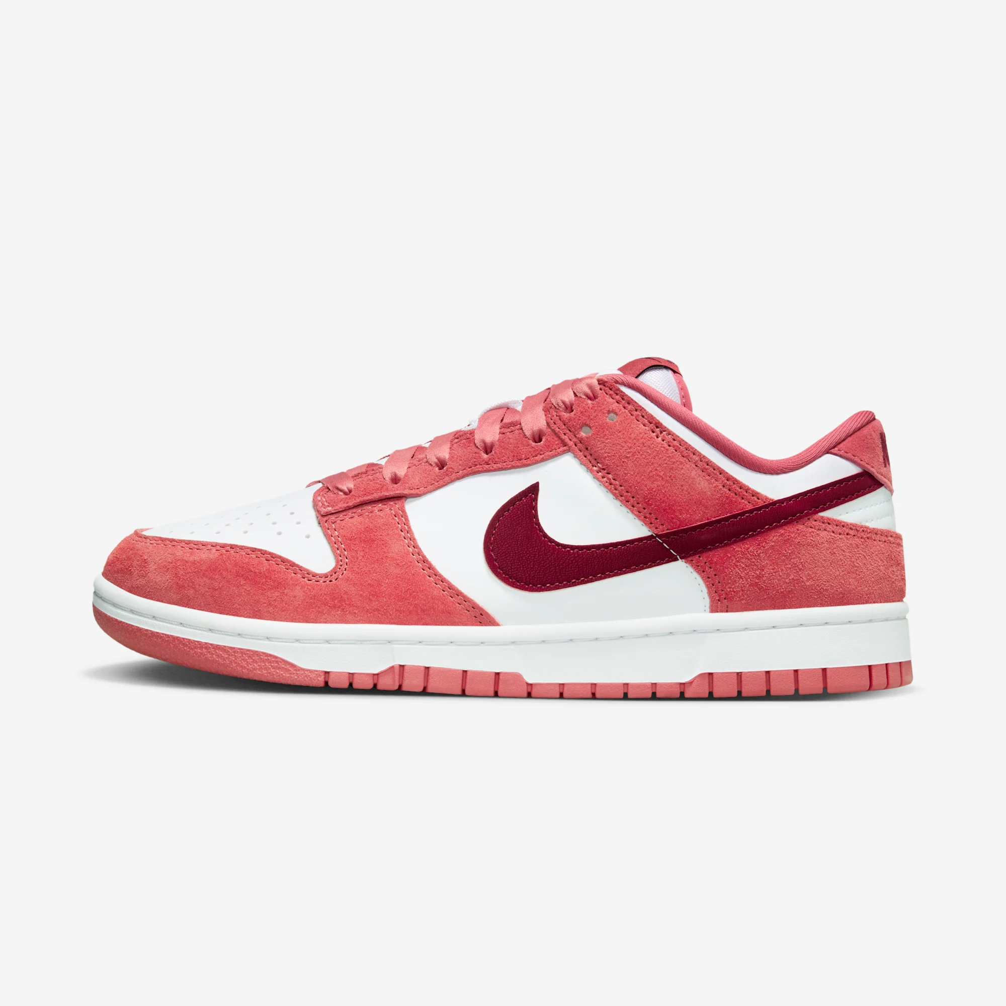 Nike Dunk Low "Valentine’s Day" 2024 White/Team Red/Adobe/Dragon Red