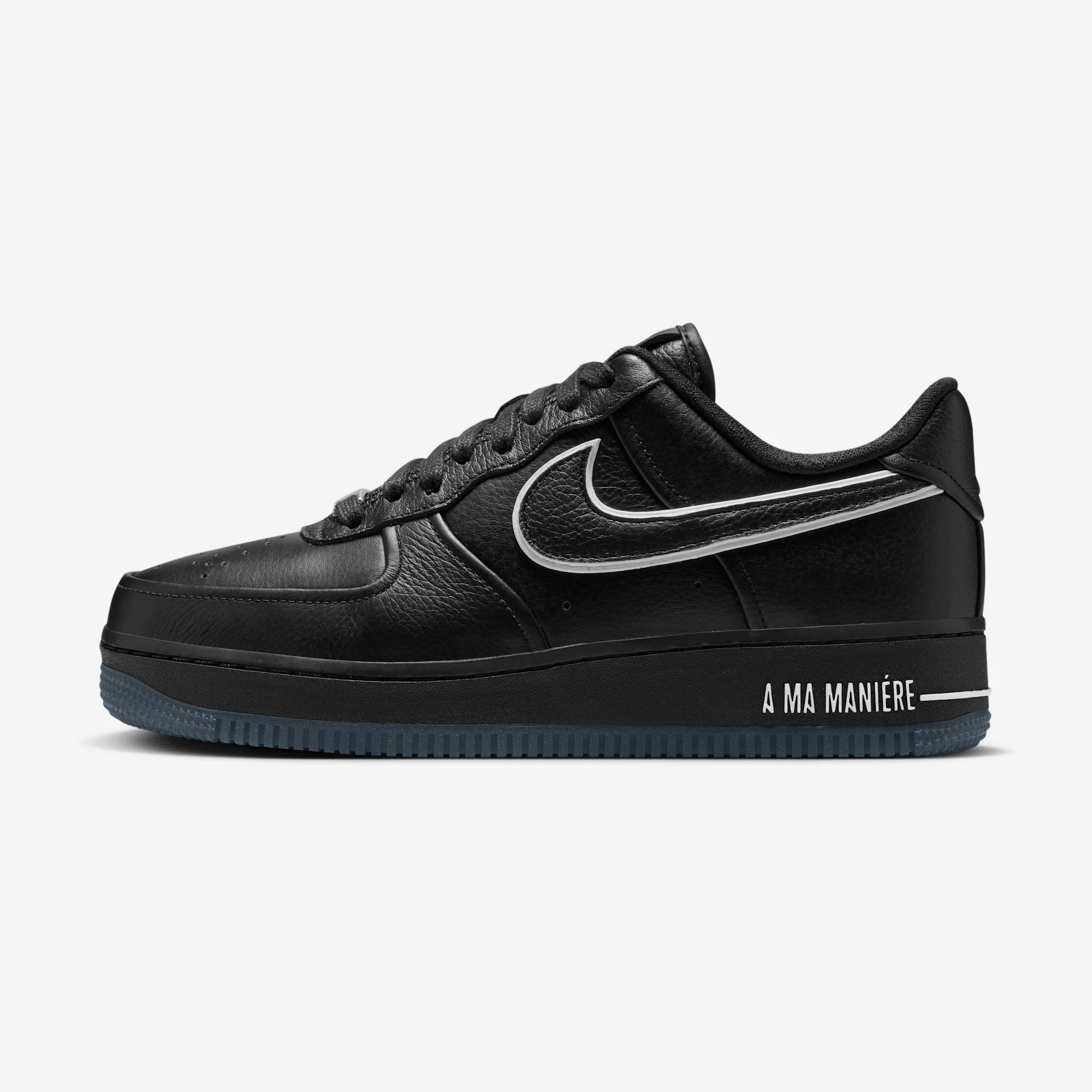 A Ma Maniere x Nike Air Force 1 Low "Black" Black/Black/White/Black