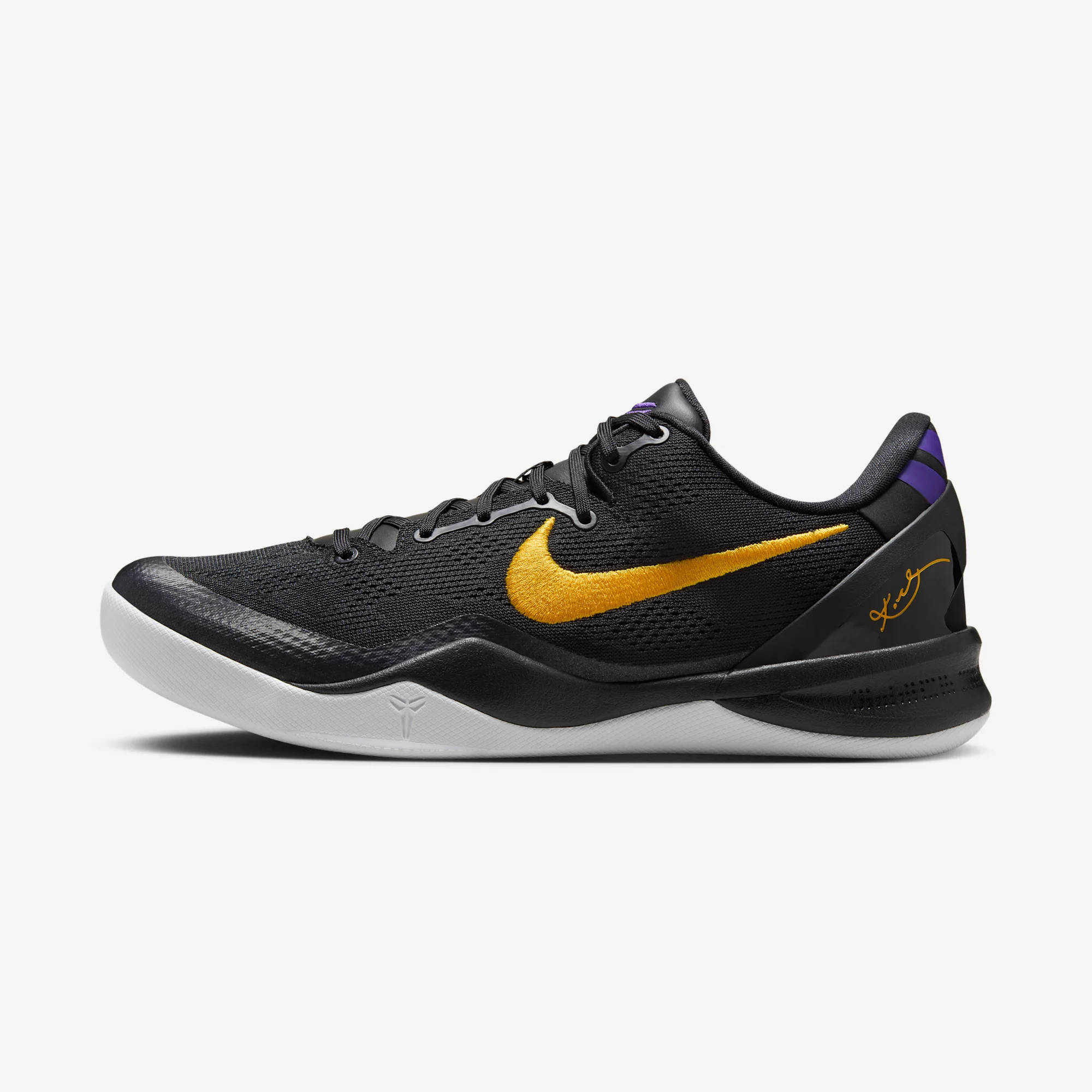 Nike Kobe 8 Protro "Hollywood Nights" Black/University Gold/White/Court Purple