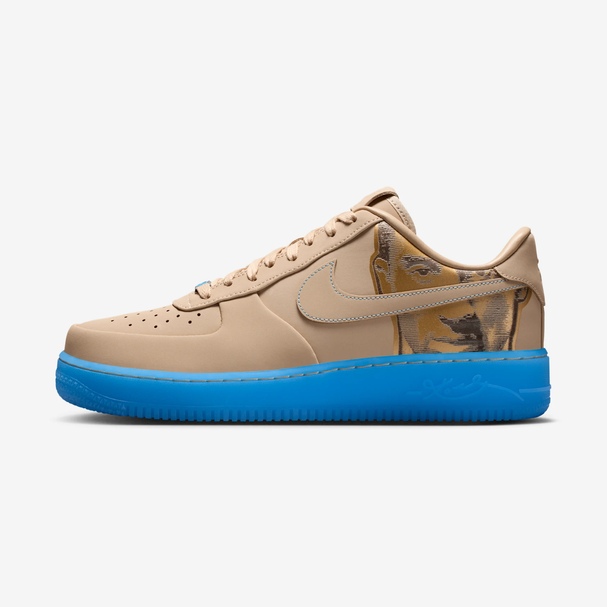 Kobe Bryant x Nike Air Force 1 Low “Linen” Linen/Linen/University Blue