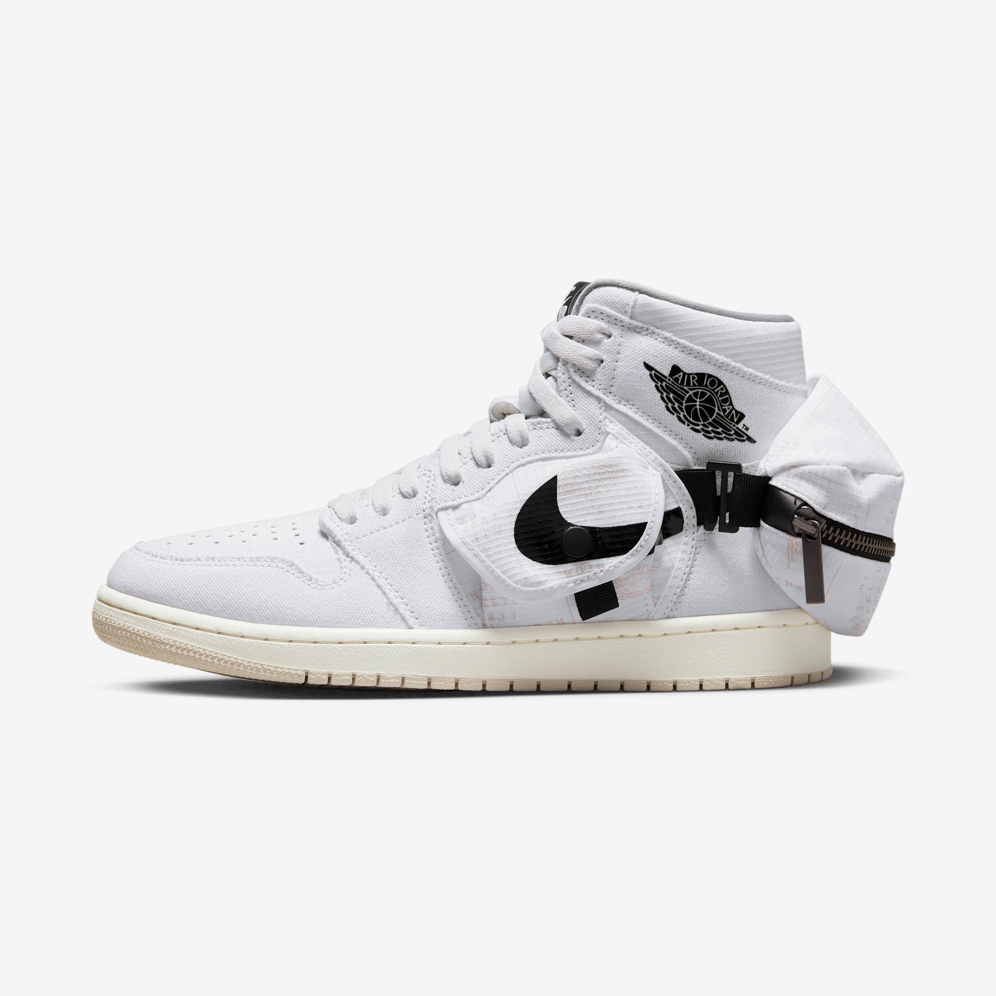 Air Jordan 1 High Stash "White / Nylon" White/Sail/Black