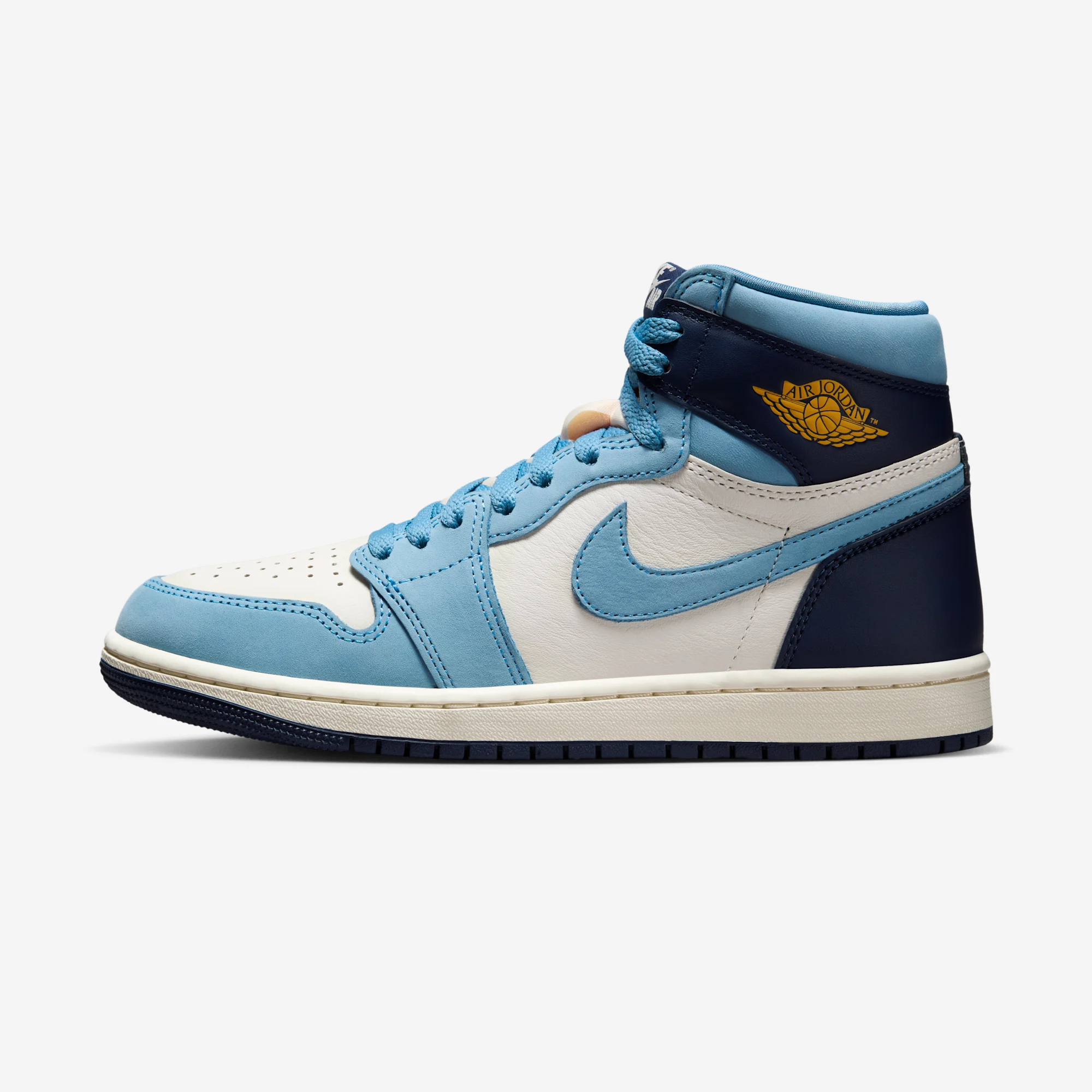Air Jordan 1 Retro High OG “First in Flight” 2024 University Blue/University Gold/Sail/Midnight Navy