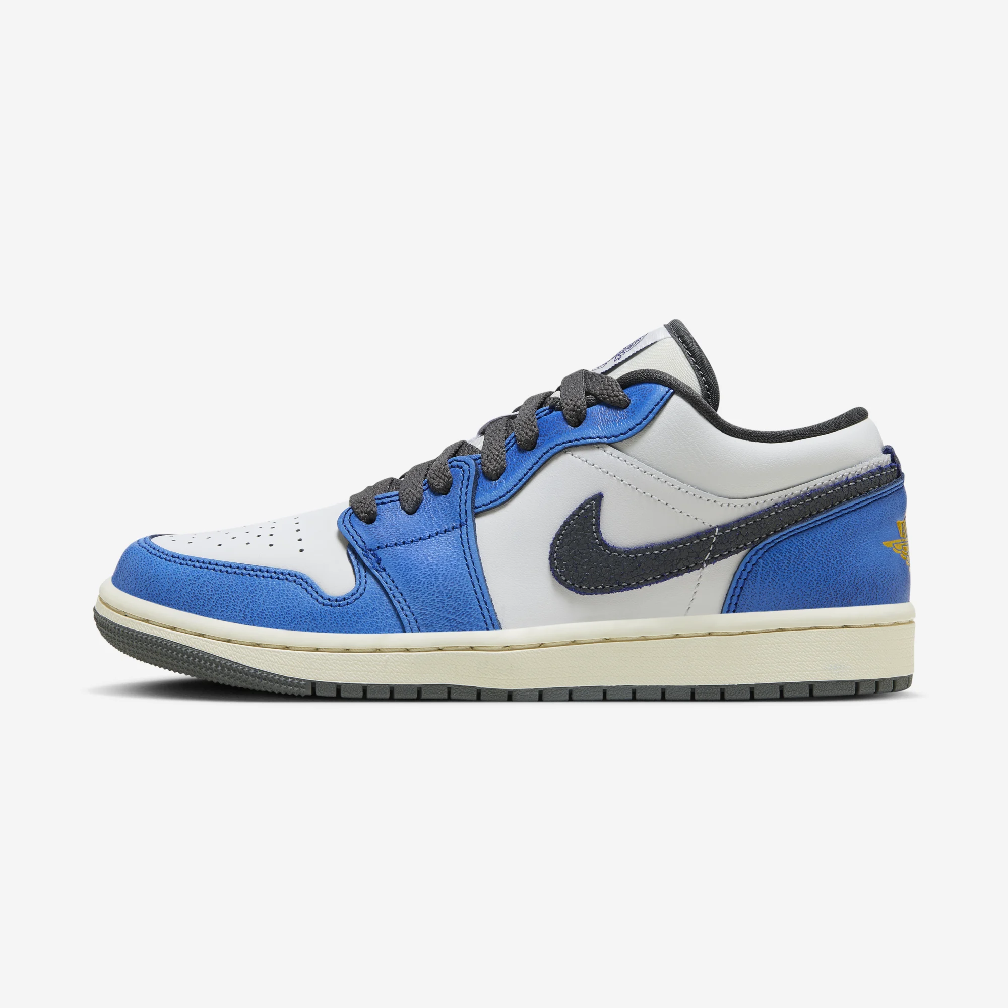 Air Jordan 1 Low SE "Flight" White/Iron Grey/Deep Royal Blue
