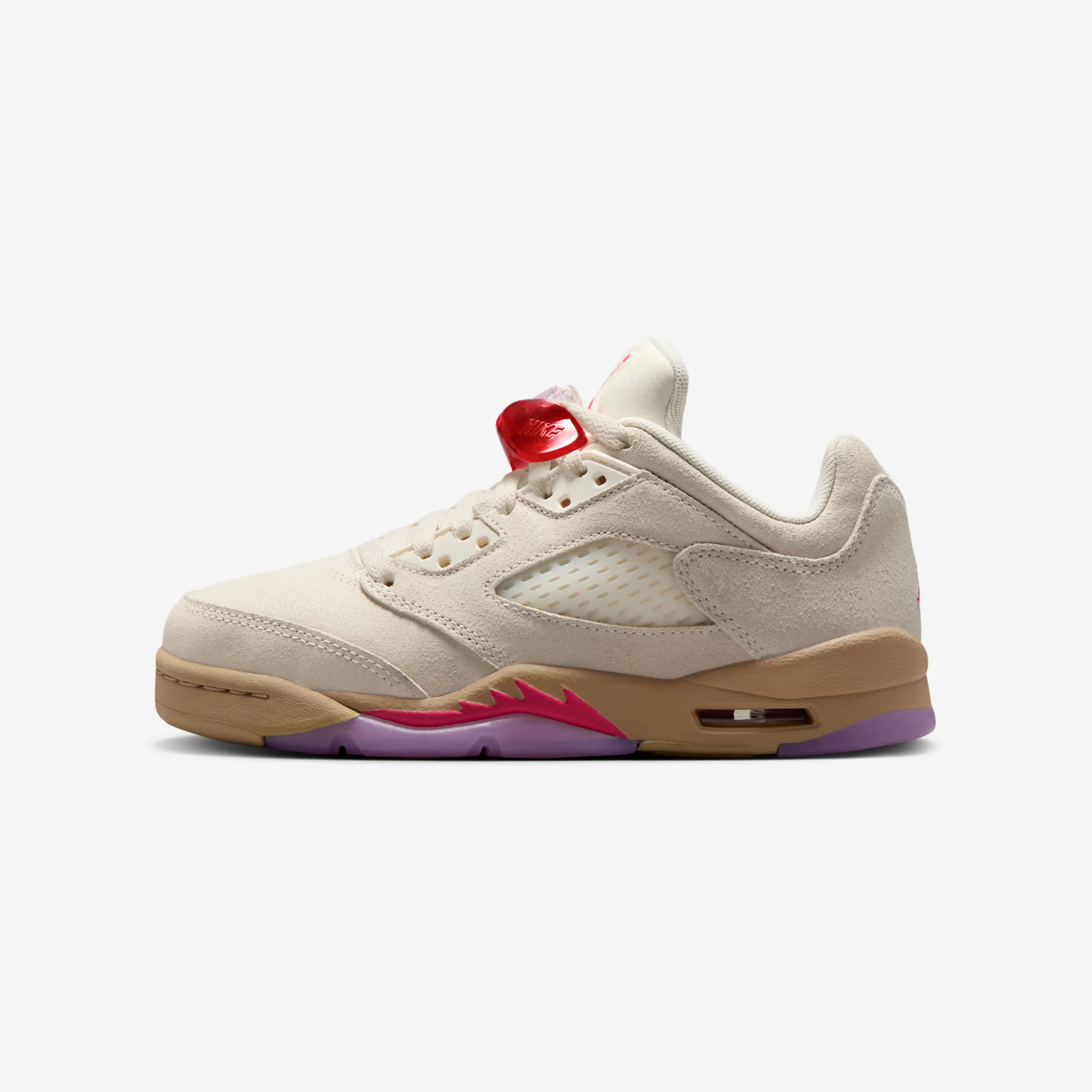 Air Jordan 5 Retro GS "Peanut Butter & Jelly" Pale Ivory/Fusion Red/Desert/Rush Fuchsia/White