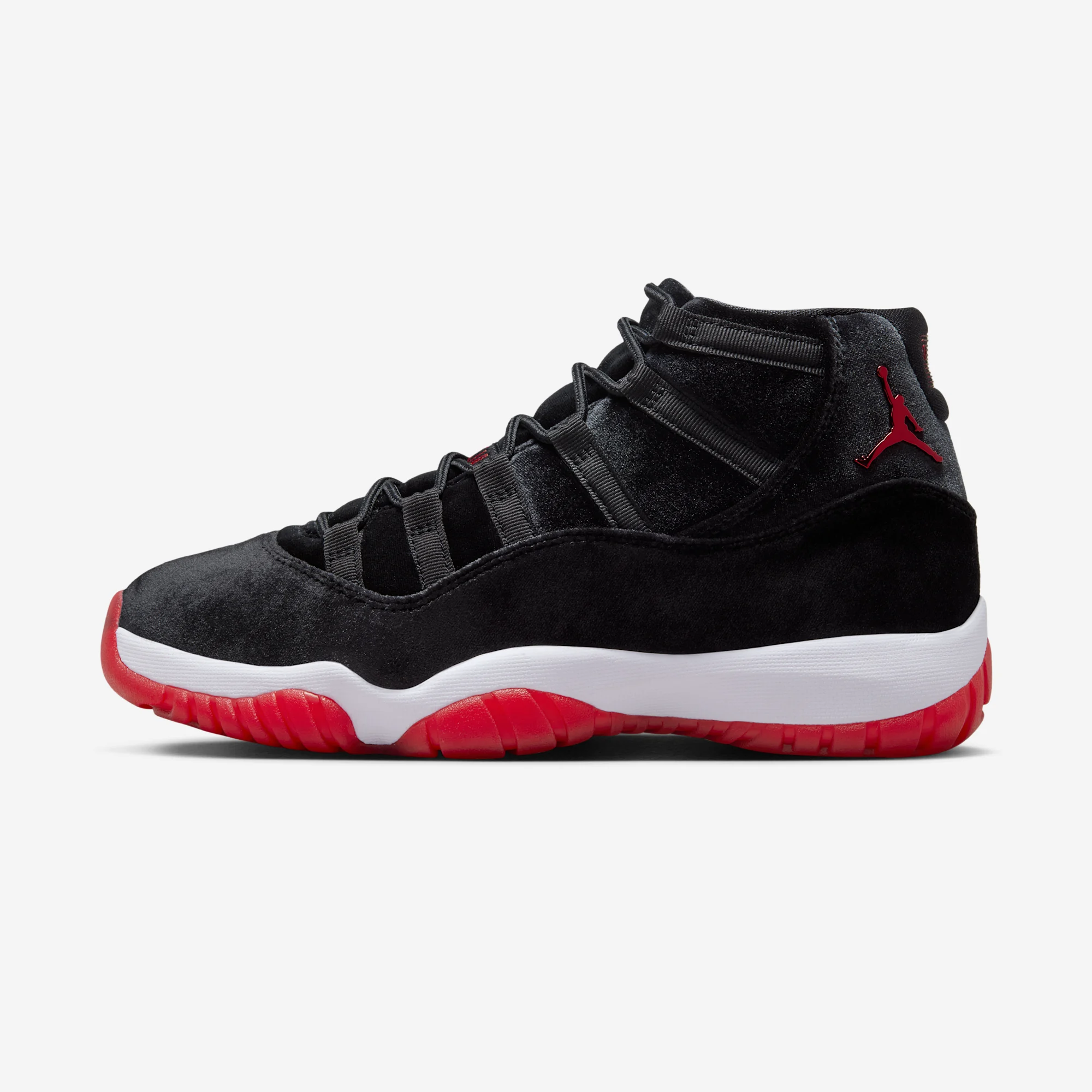 Air Jordan 11 Retro “Bred Velvet” 2024 Black/Gym Red/White