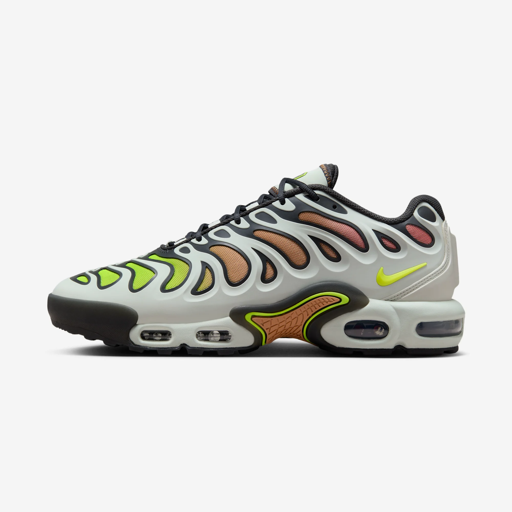 Nike Air Max Plus Drift “Amber Brown / Volt” 2024 Light Silver/Dark Smoke Grey/Amber Brown/Volt