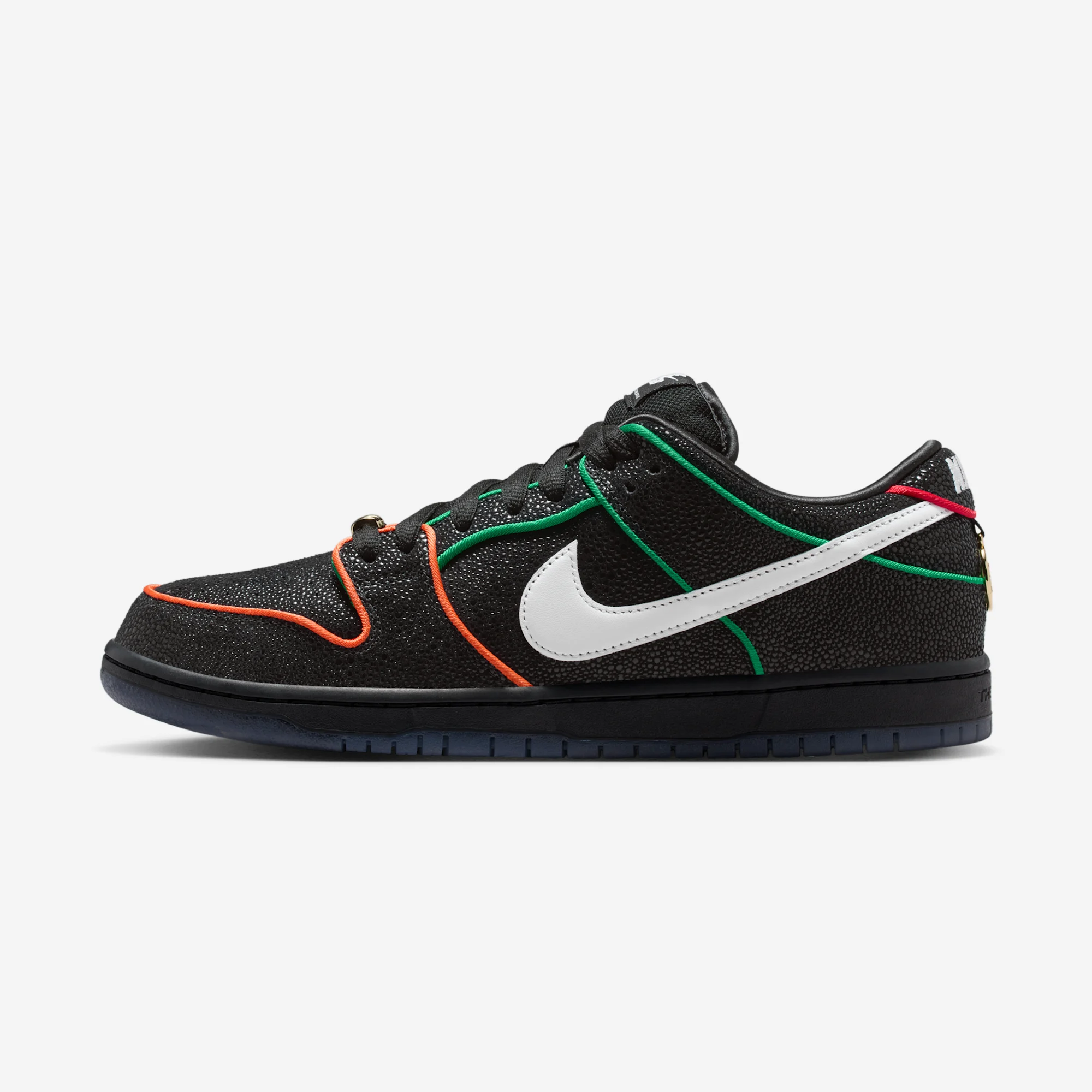 Bronx Girls Skate x Nike SB Dunk Low Pro QS "Black" Black/White/Challenge Red/Total Orange/Lucky Green/Smoke Grey