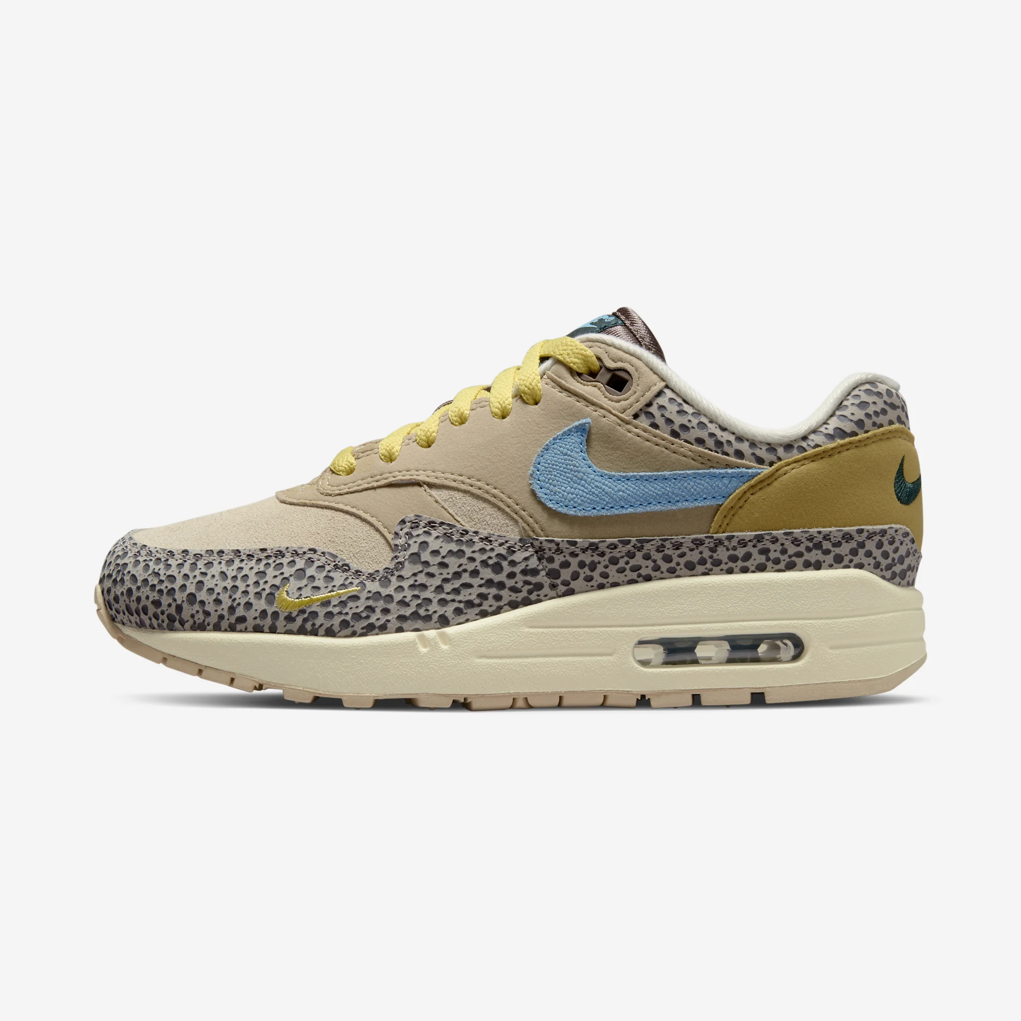Nike Air Max 1 "Safari Cobblestone" Cobblestone/Limestone/Coconut Milk/Worn Blue