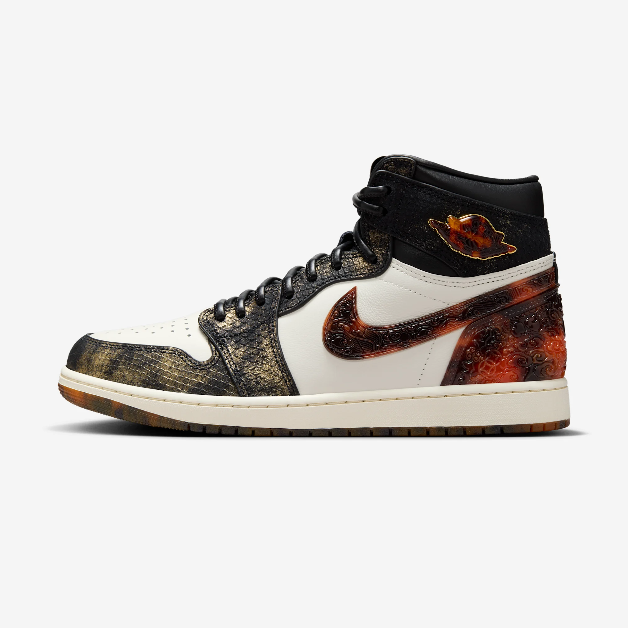 Air Jordan 1 Retro High OG "Year Of The Snake" Black/Cream/Black/Multicolor