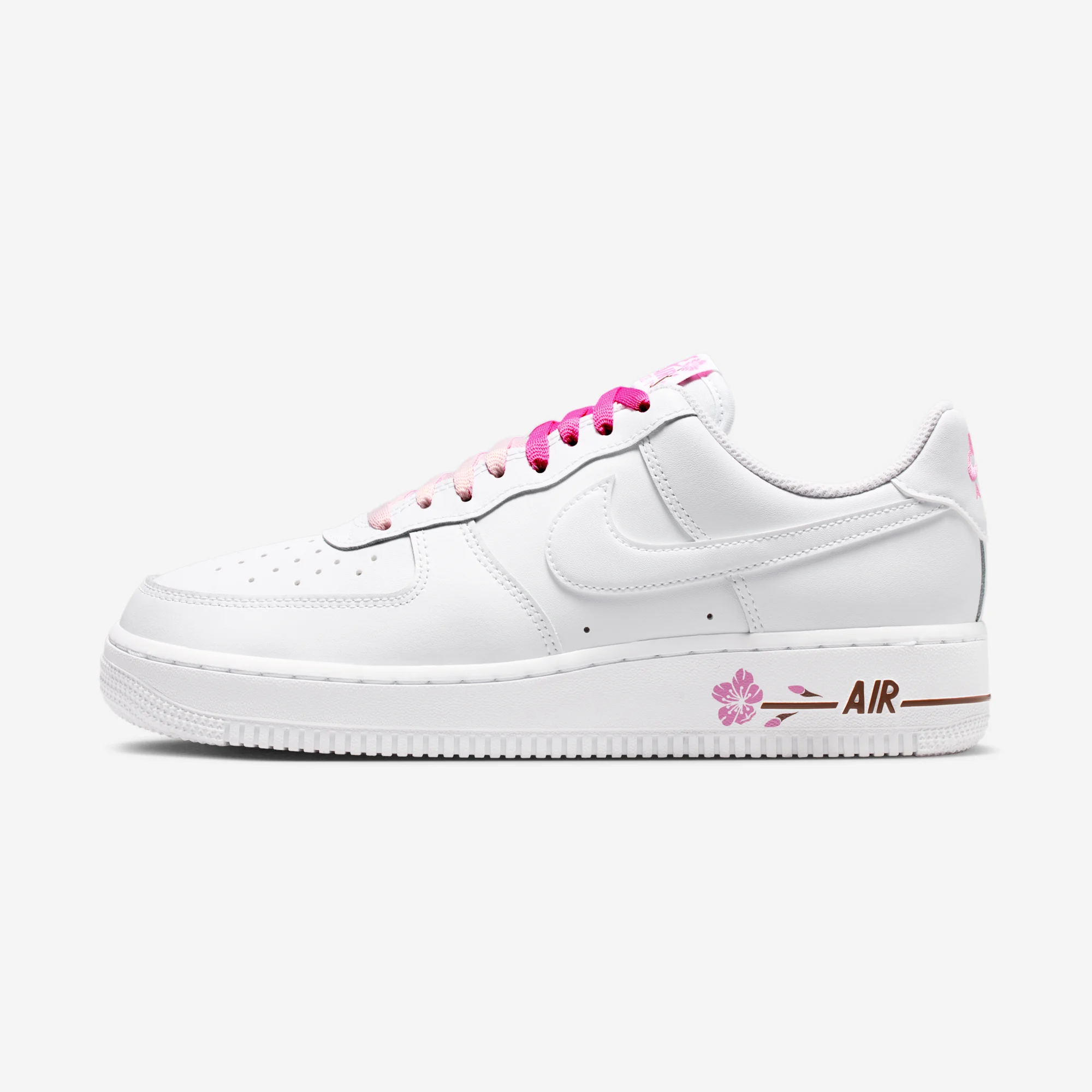 Nike Air Force 1 Low "Sakura Playful Pink" White/White/Playful Pink/Fauna Brown