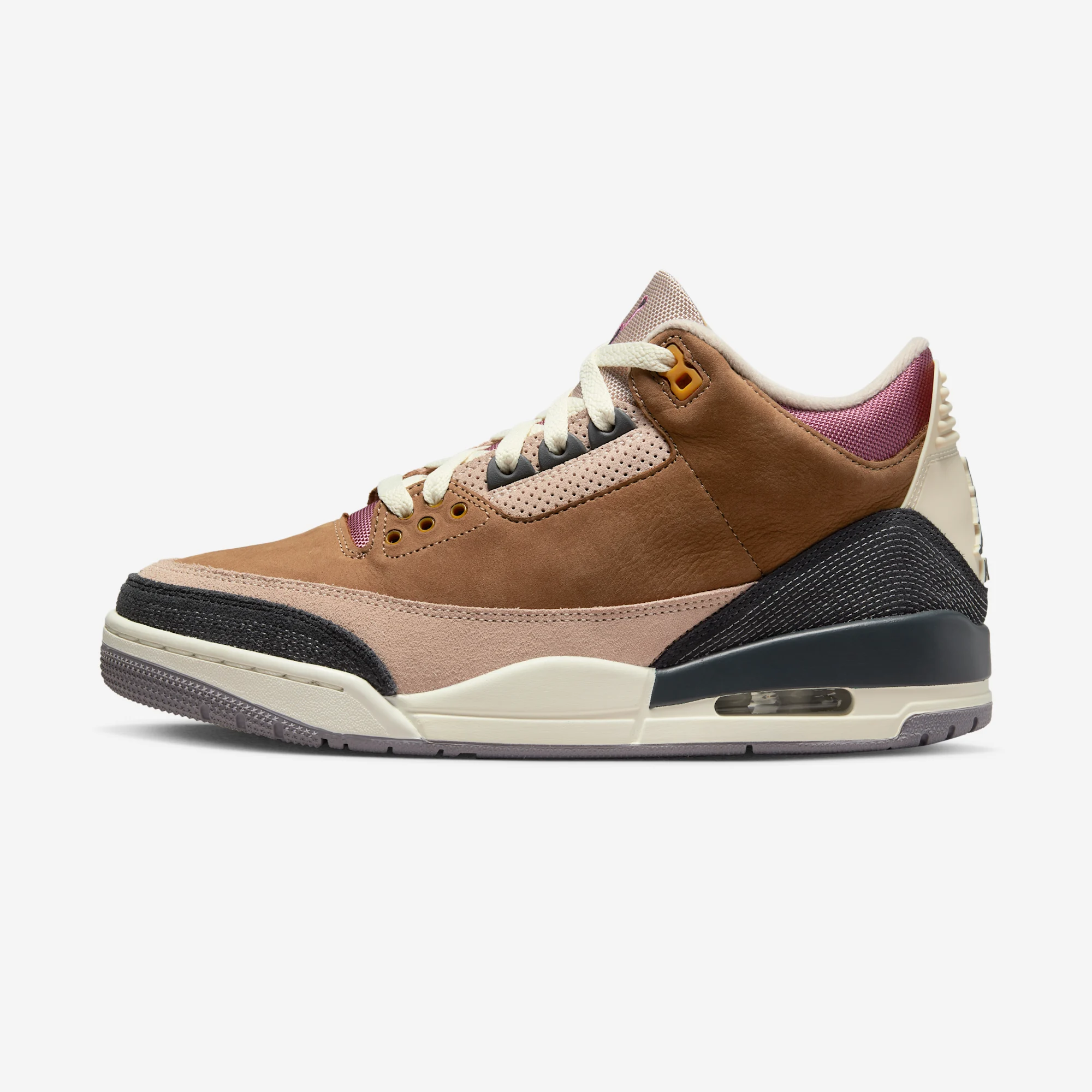 Air Jordan 3 Retro "Archaeo Brown" 2022 Archaeo Brown/Fossil Stone/Light Bordeaux/Dark Smoke Grey