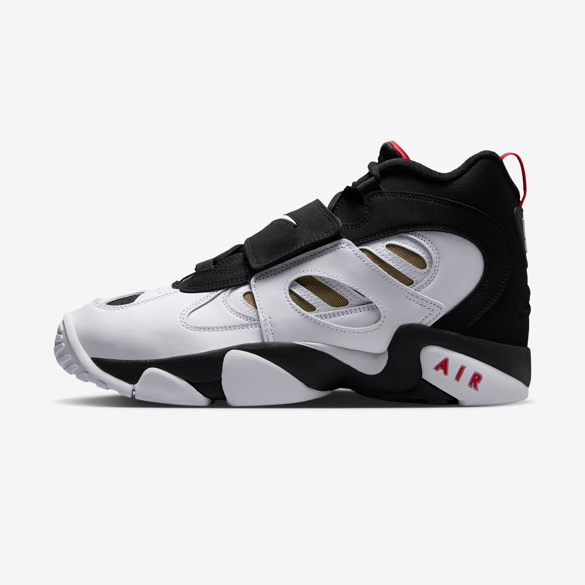 Nike Air Diamond Turf II "49ers" Black/White/Fire Red/Metallic Gold