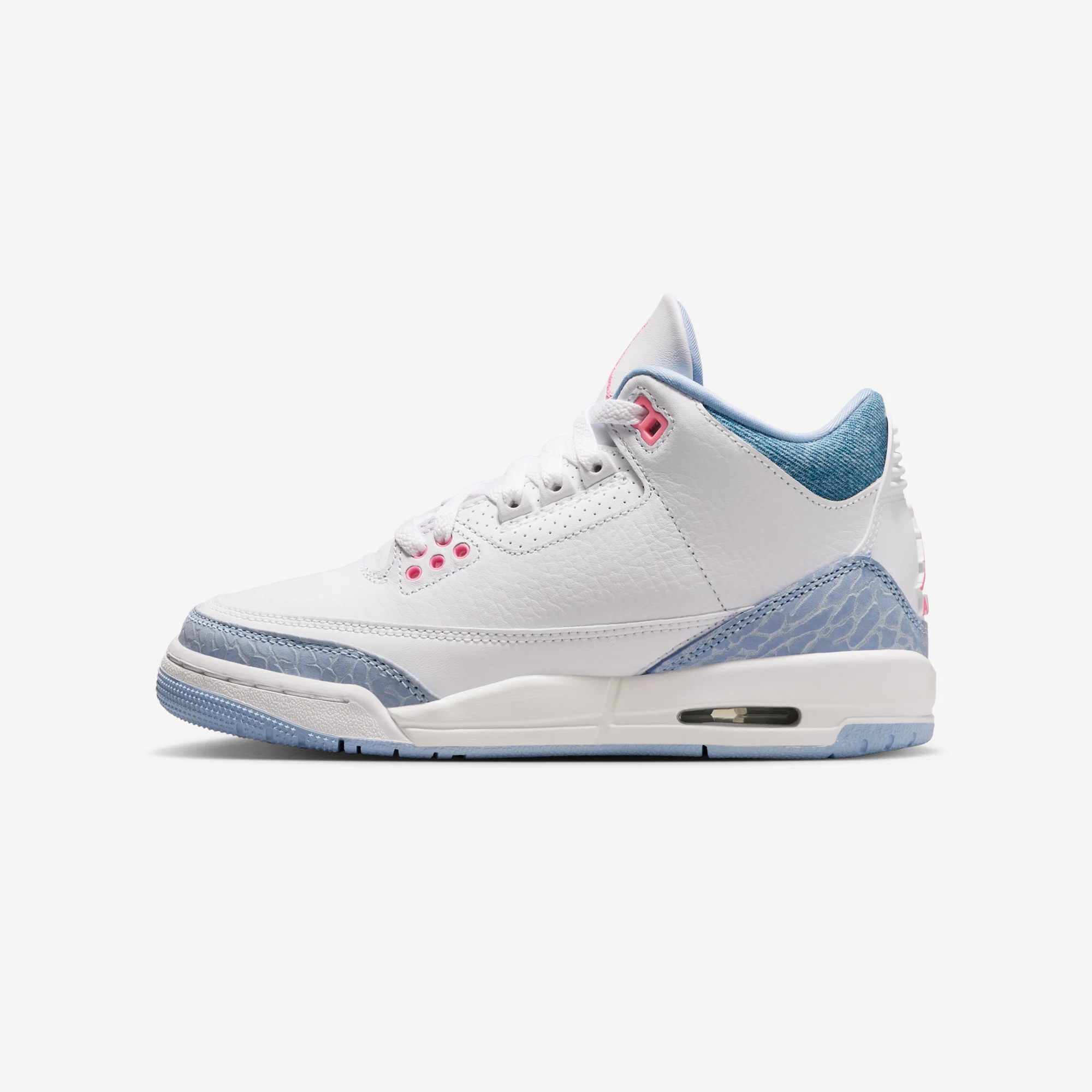 Air Jordan 3 Retro GS "White / Pink Glow" White/Pink Glow/Cobalt Bliss/Football Grey
