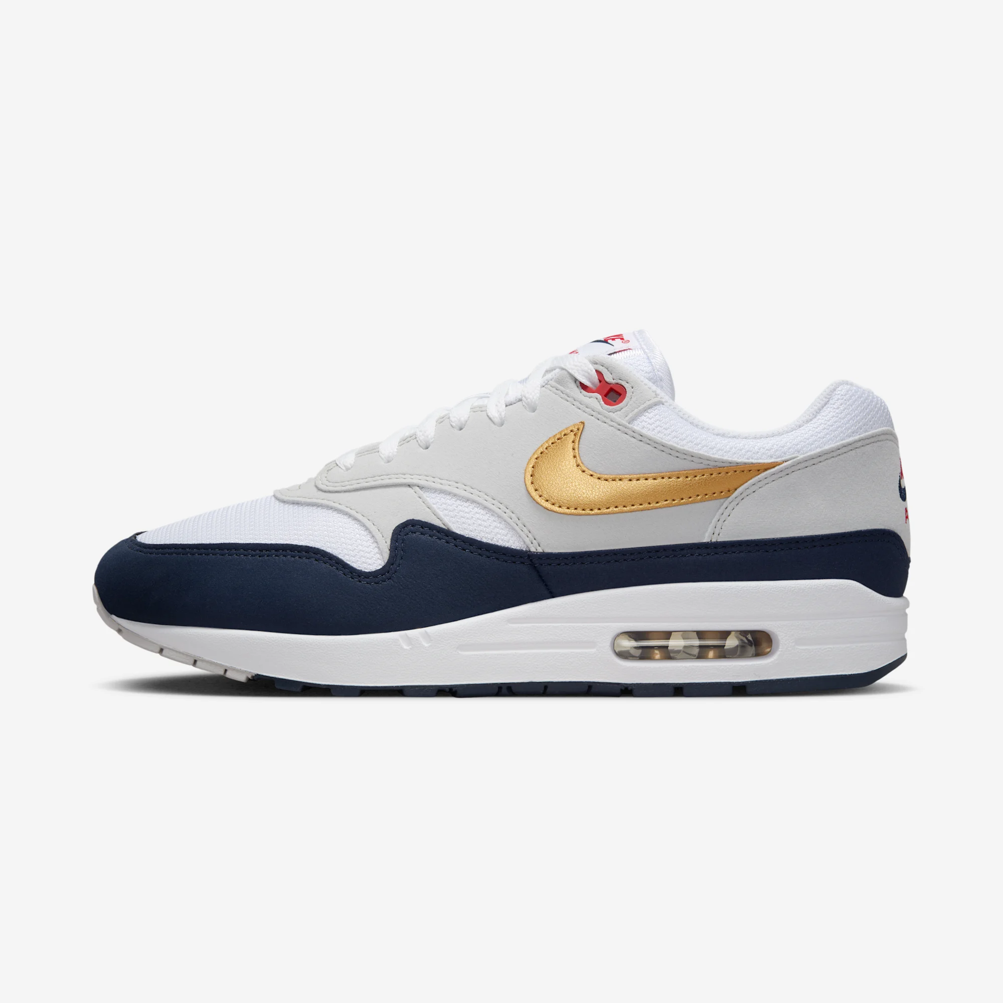 Nike Air Max 1 SC “Olympic” 2024 Obsidian/Metallic Gold/White
