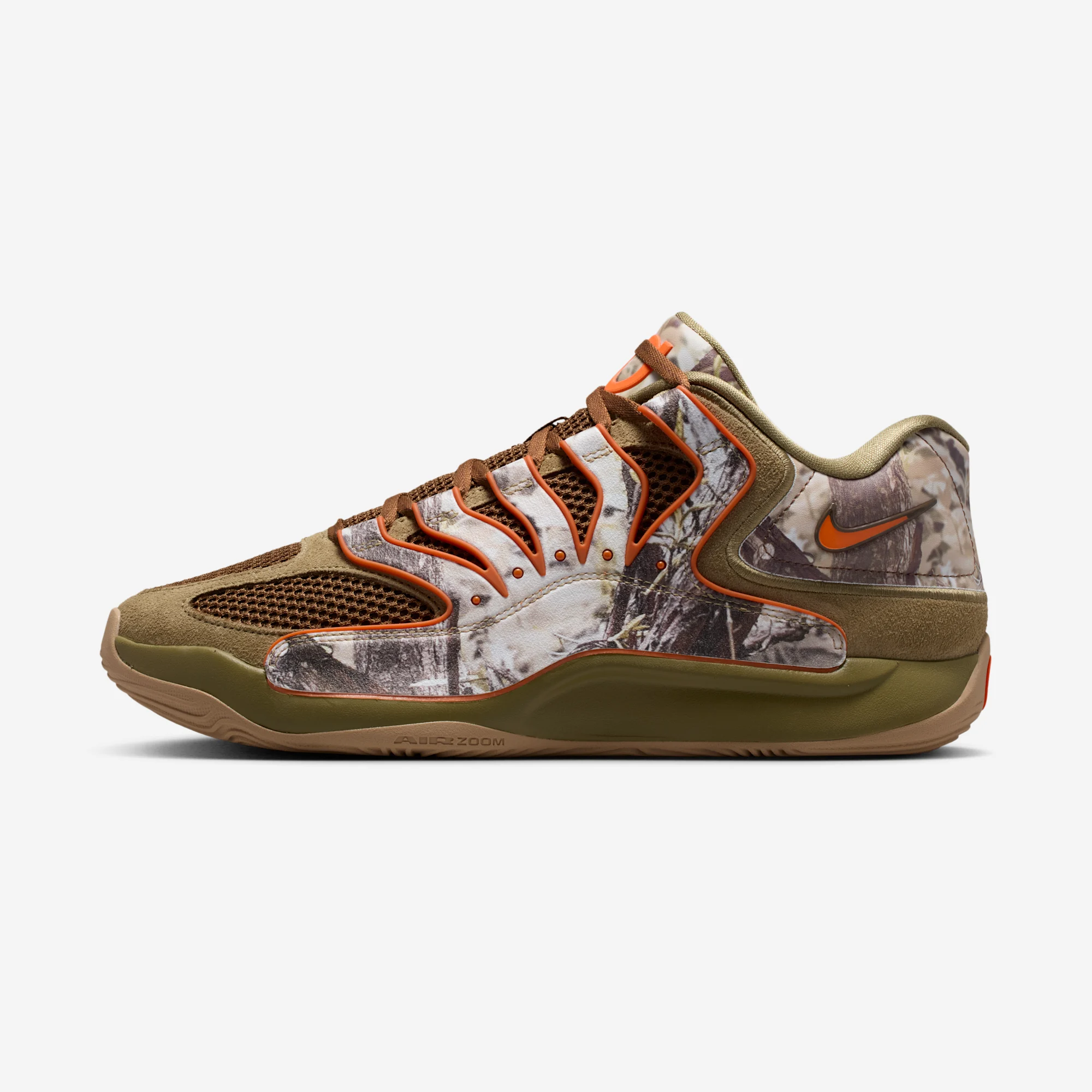Chet Holmgren x Nike KD 18 "Tree Camo" Coyote/Safety Orange/Medium Brown