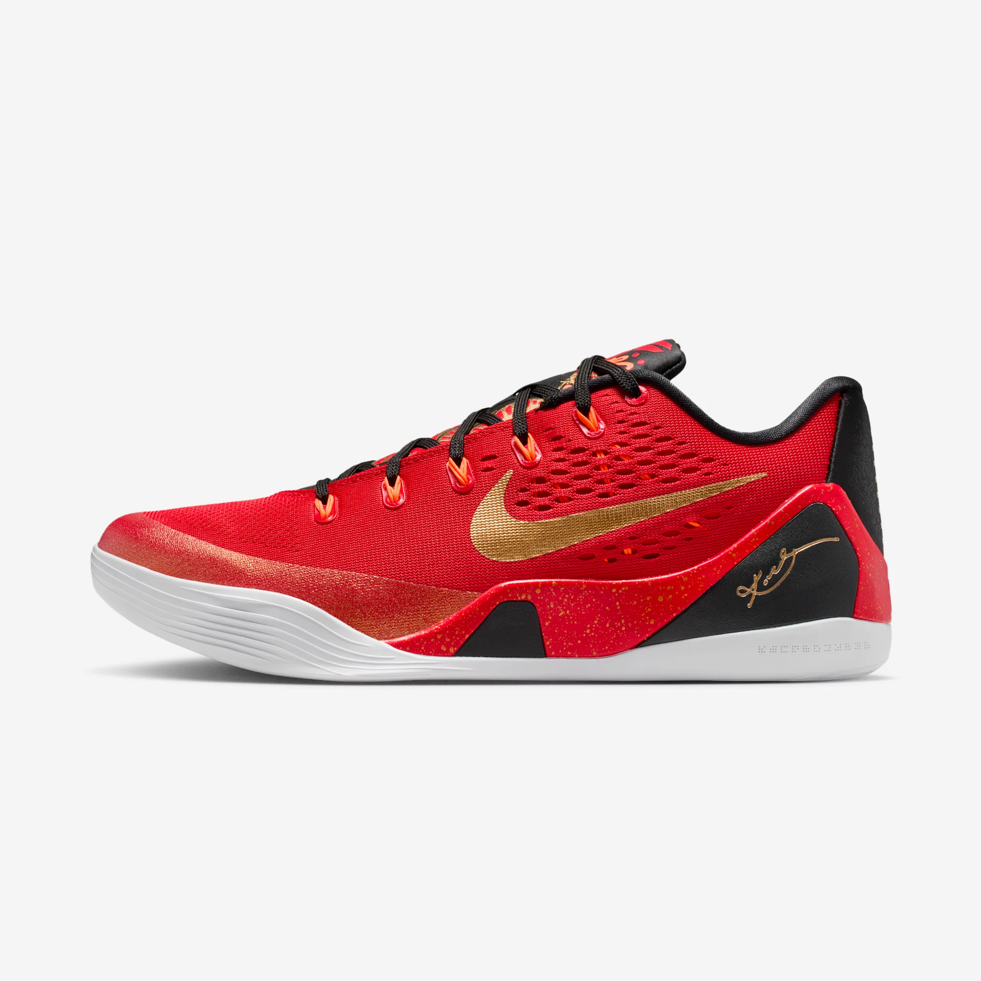 Nike Kobe 9 EM Low Protro "China" University Red/Metallic Gold/Black