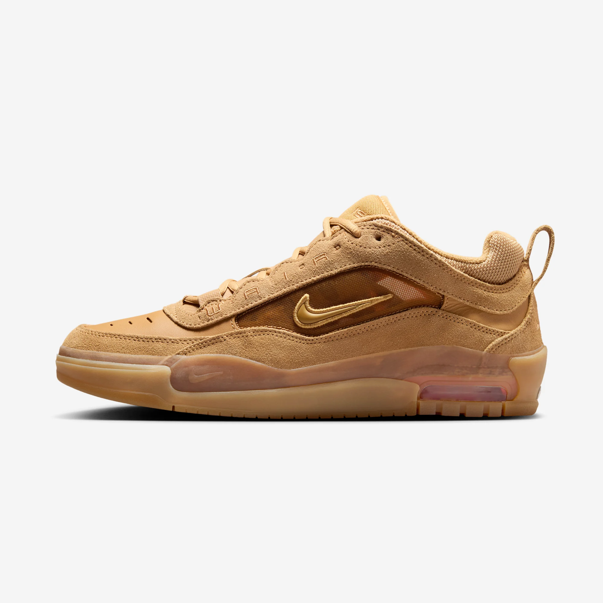 Nike SB Air Max Ishod "Flax / Wheat" Flax/Wheat/Flax/Safety Orange/Black/Gum Light Brown