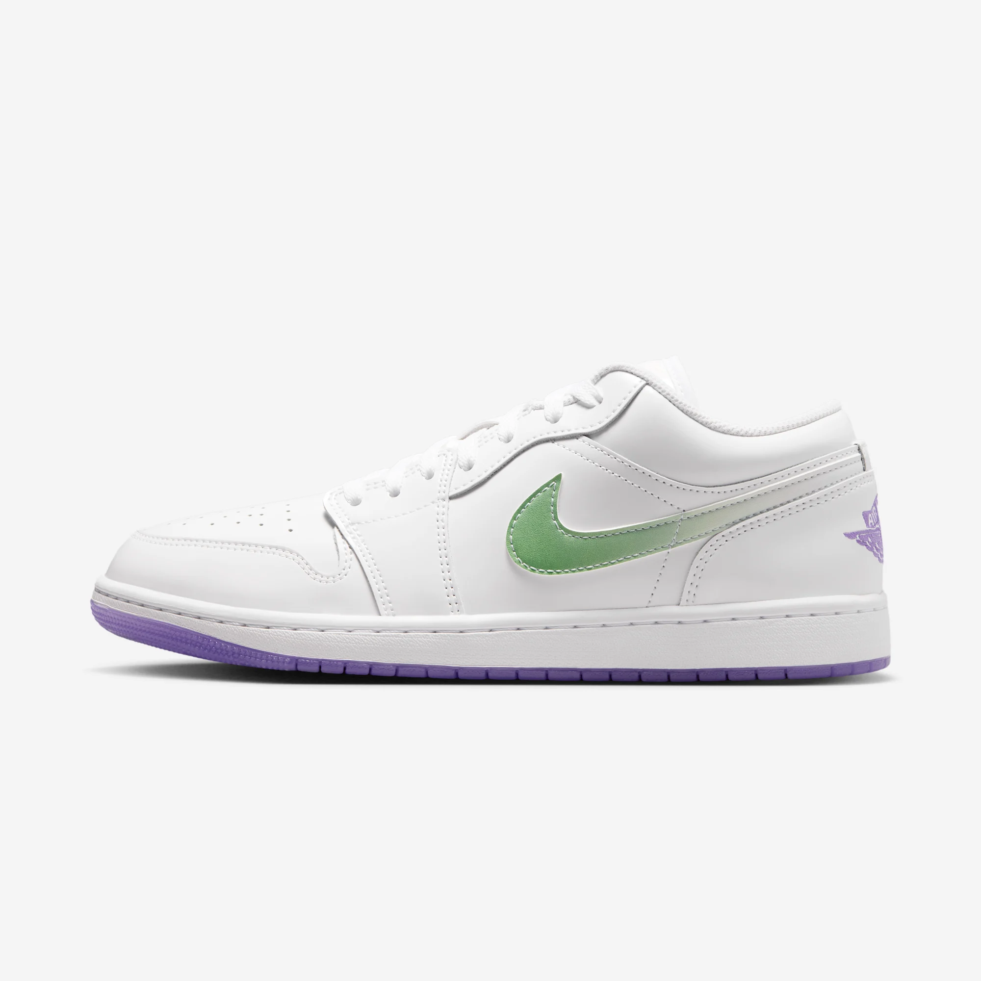 Quai 54 x Air Jordan 1 Low "Action Grape / Key Lime" White/Action Grape/Key Lime