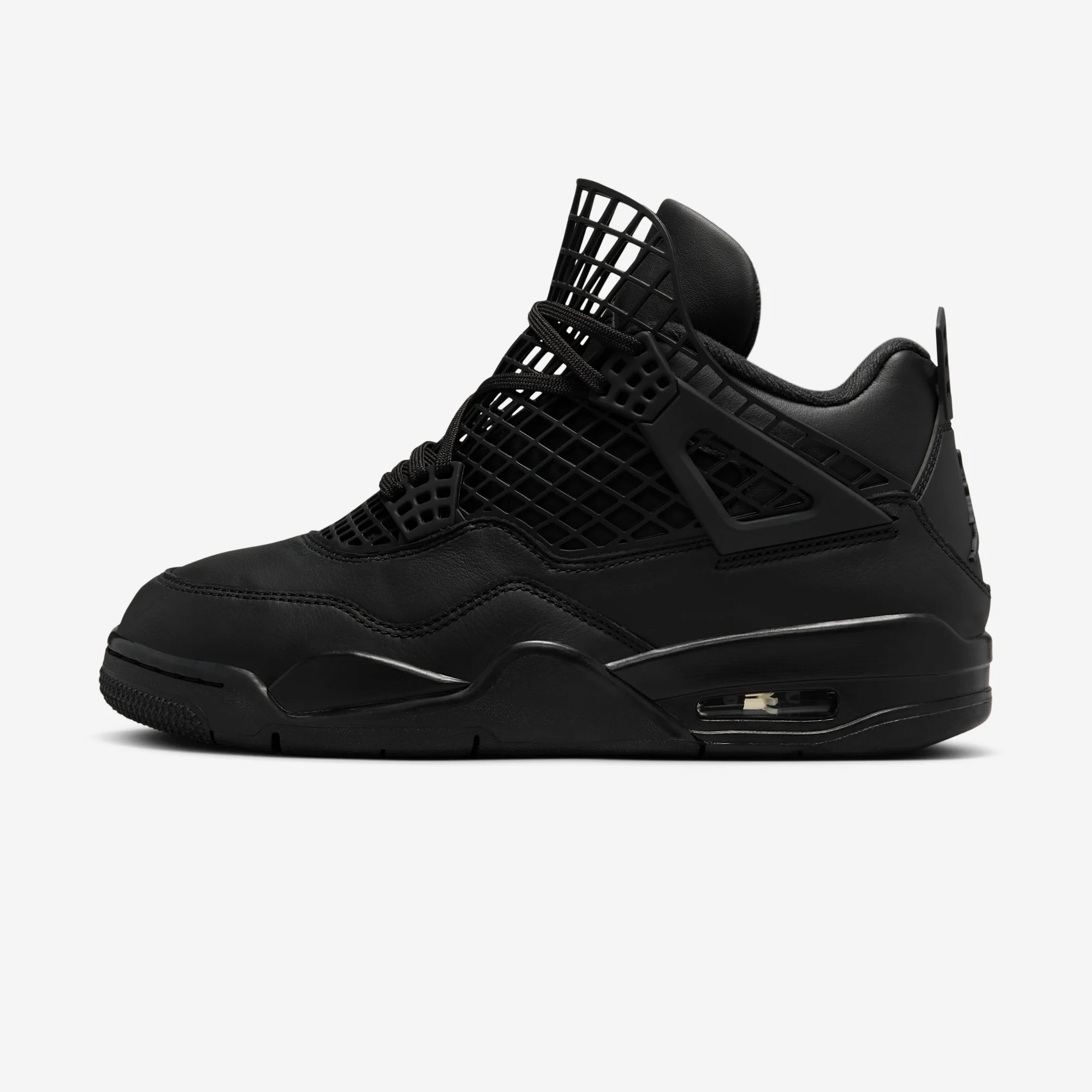 Air Jordan 4 Retro NET “Black / Metallic Silver” W Black/Black/Metallic Silver