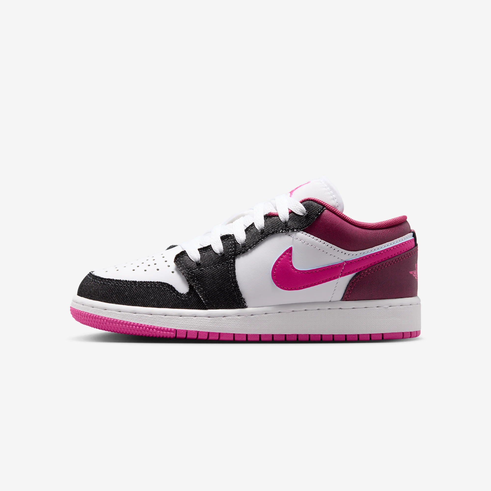 Air Jordan 1 Low SE GS "Off Noir & Desert Pink" Off Noir/Desert Pink/White/Desert Pink/Baltic Blue