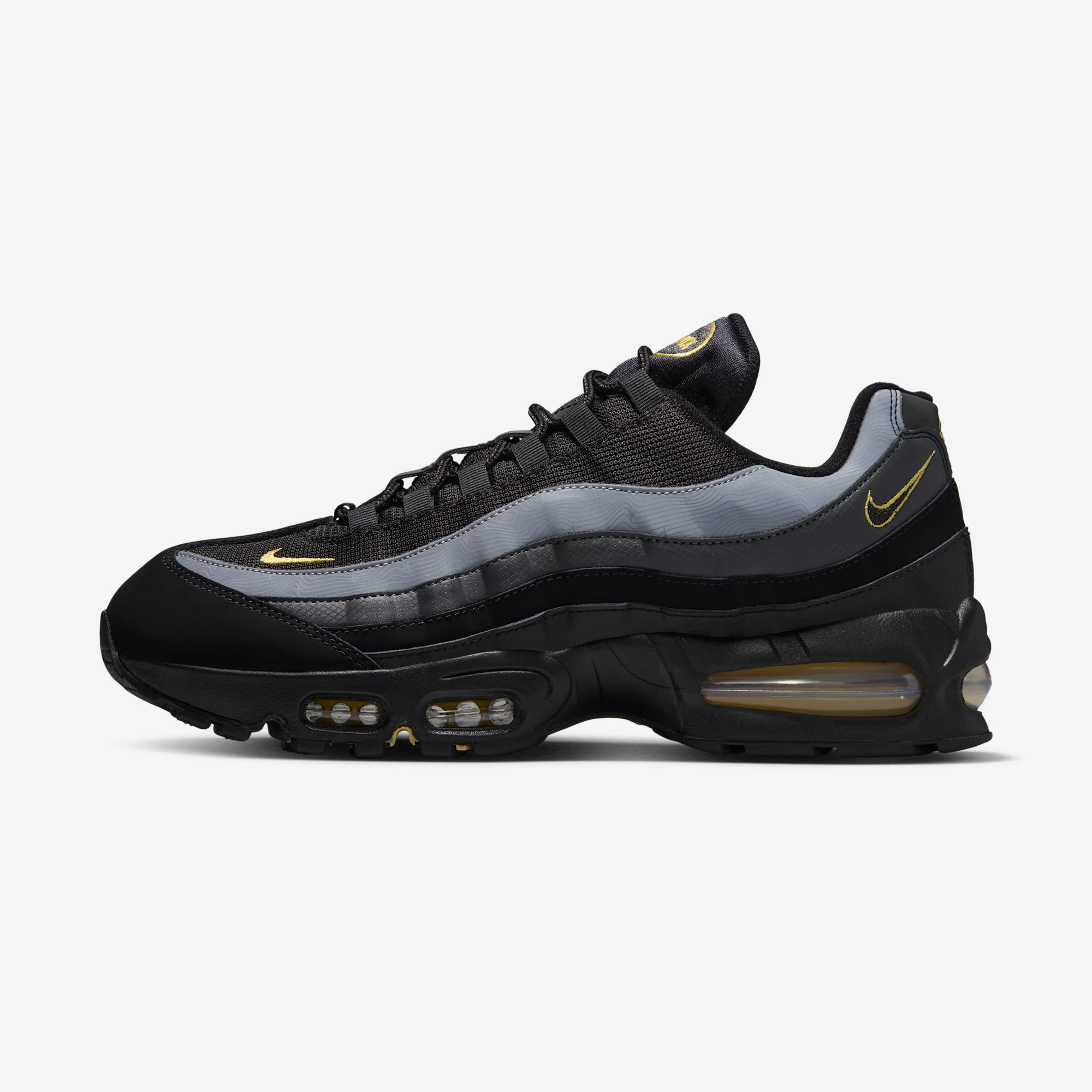 Nike Air Max 95 OG Big Bubble "Batman" Black/Black/Buff Gold/Anthracite/Cool Grey
