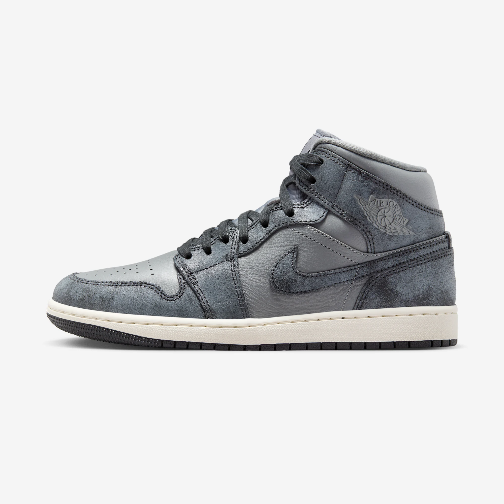 Air Jordan 1 Mid "Off-Noir" 2024 Smoke Grey/Sail/Off-Noir