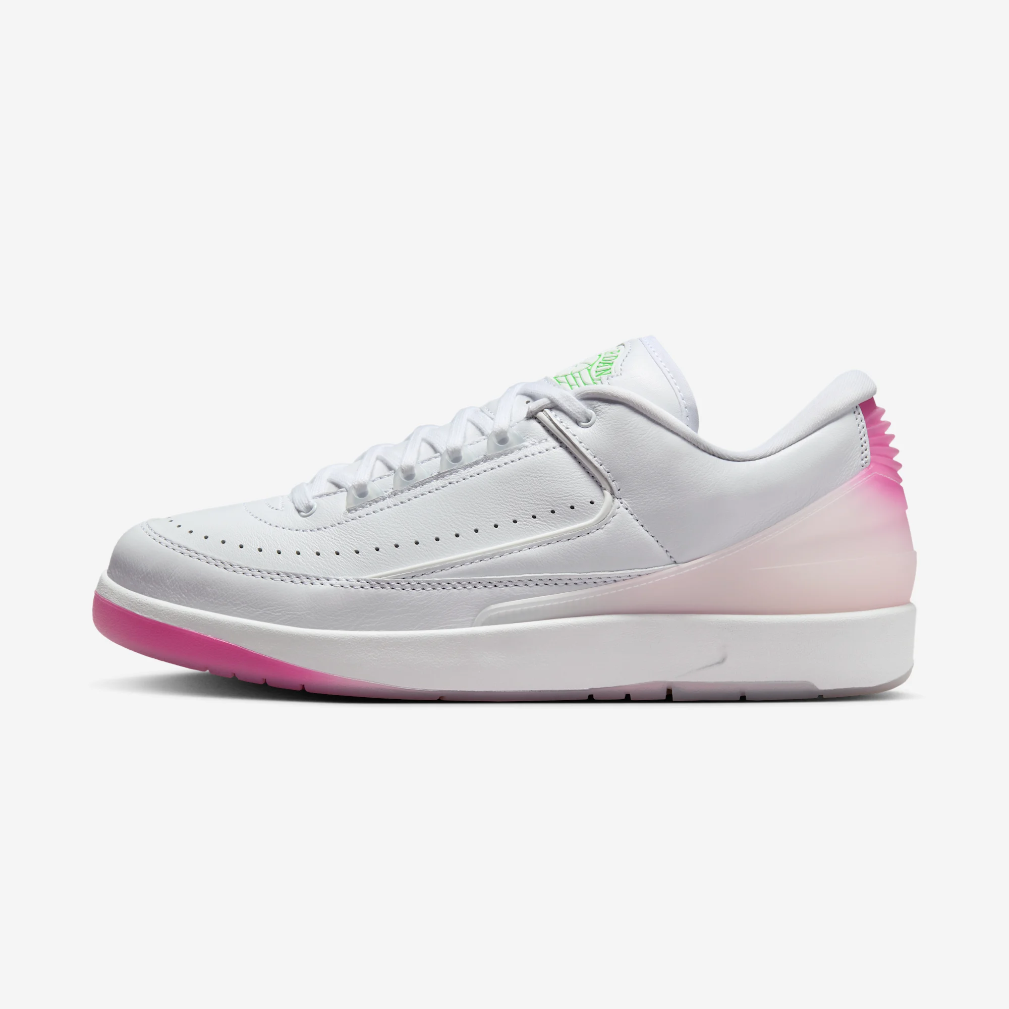 Air Jordan 2 Retro Low “Cherry Blossom” 2024 White/Playful Pink/Cacao Wow/Green Strike