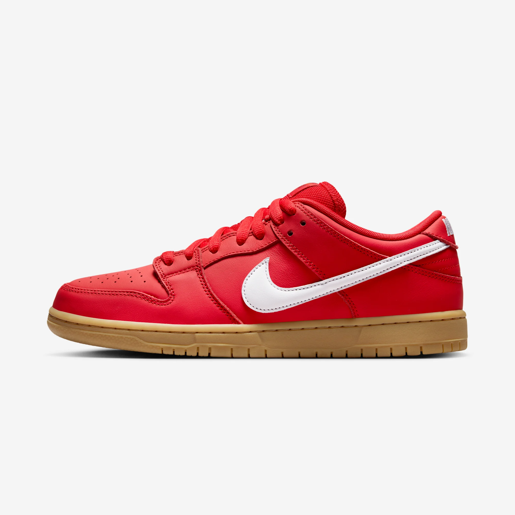 Nike SB Dunk Low Pro ISO "University Red" 2024 University Red/White/Gum Light Brown/Gym Red