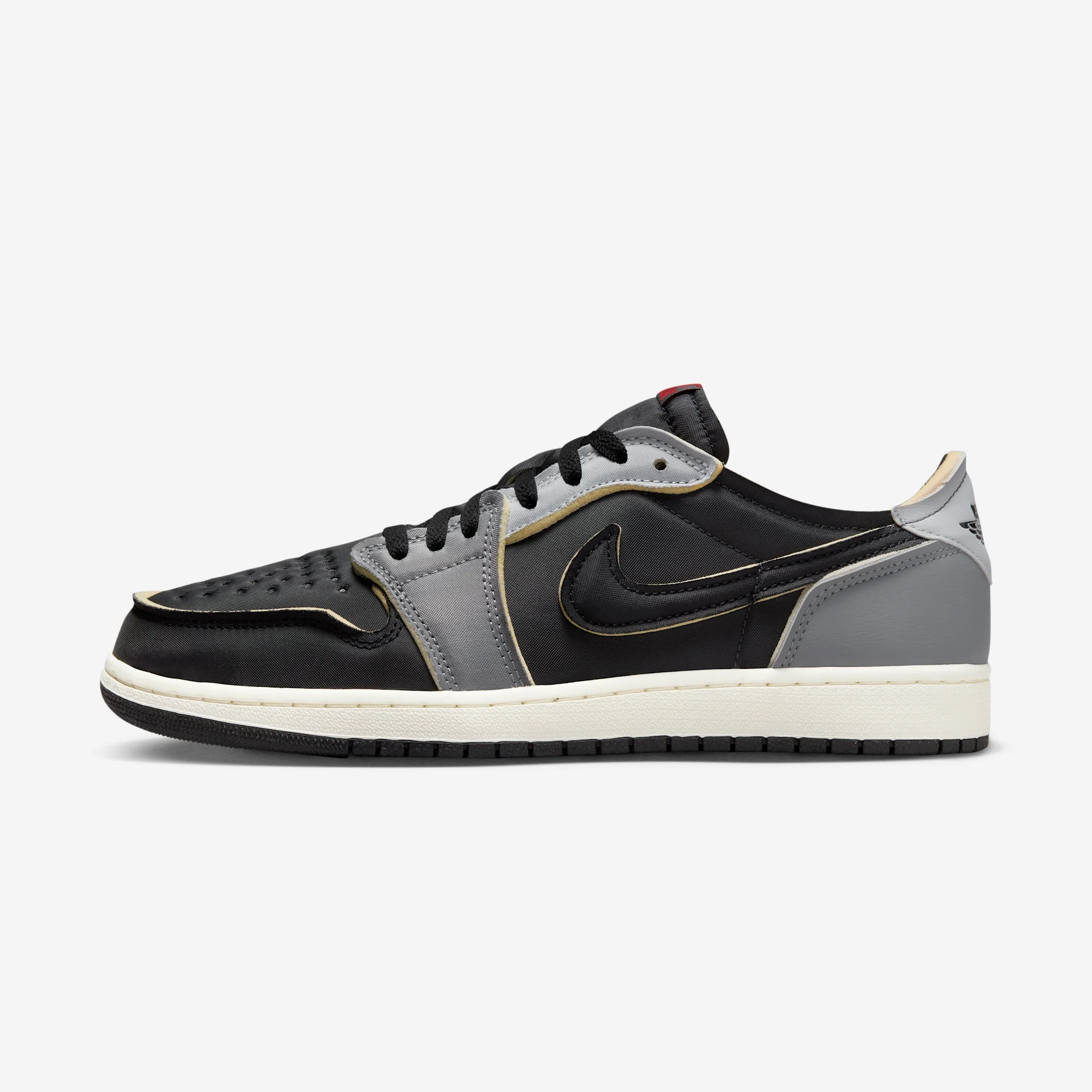 Air Jordan 1 Low OG "Black / Smoke Grey" Black/Dark Smoke Grey/Light Smoke Grey/Fire Red