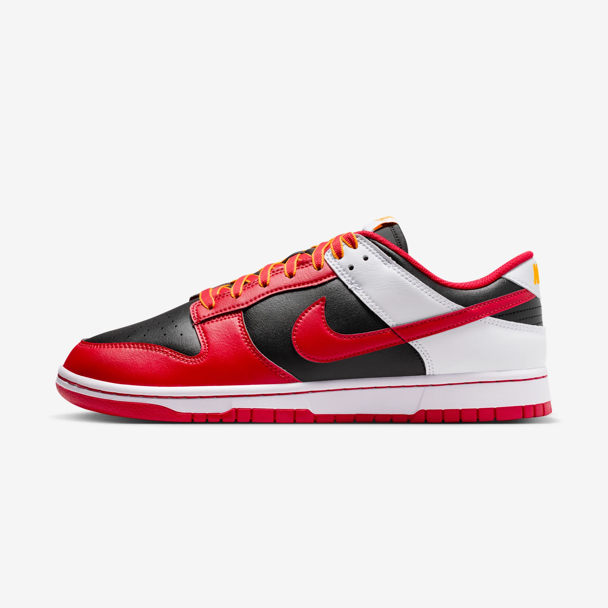 Nike Dunk Low Retro "Black & University Red" Black/University Red/White/University Gold