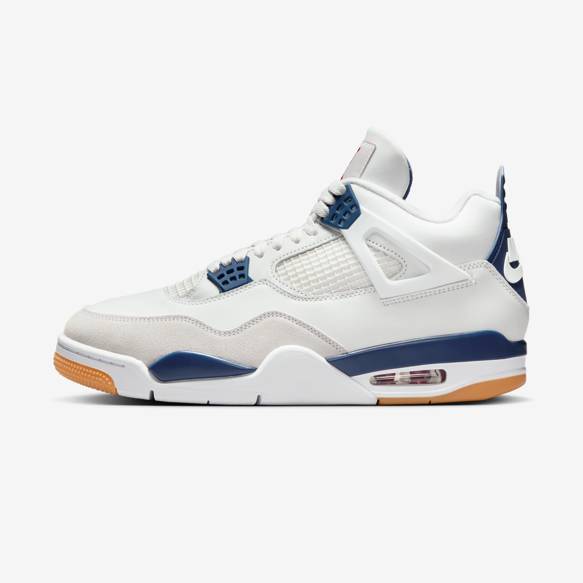Nike SB x Air Jordan 4 Retro "Navy" Summit White/White/Navy/Neutral Grey/Gum Yellow/Varsity Red