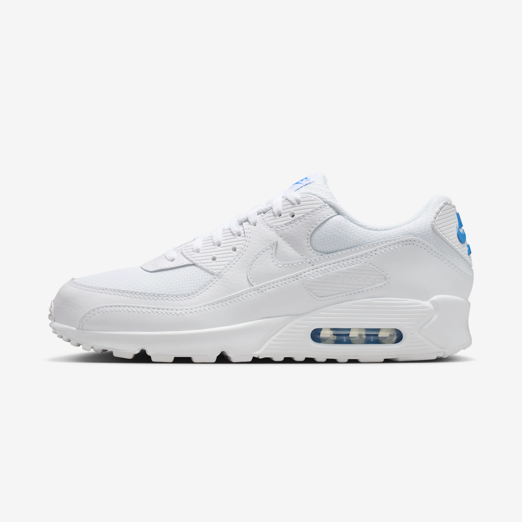 Nike Air Max 90 "White & Blue Crystal" White/White/Blue Crystal