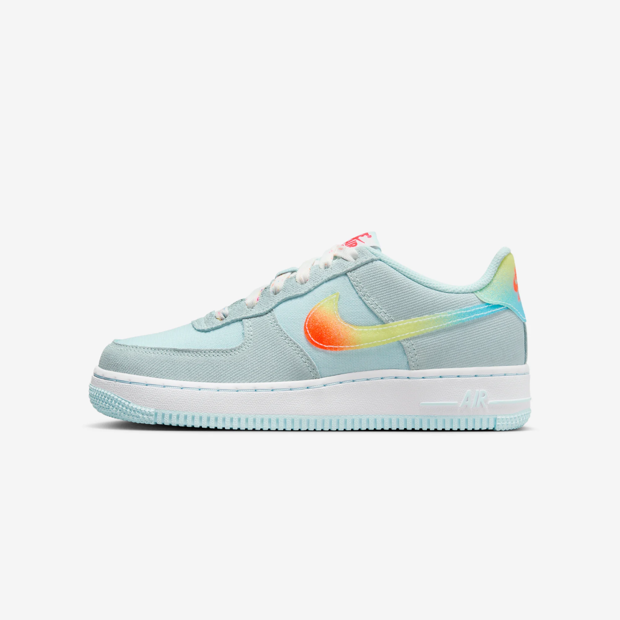 Nike Air Force 1 Low “Cool Drip” 2024 Glacier Blue/Total Orange/Light Lemon Twist/Aquarius Blue/White