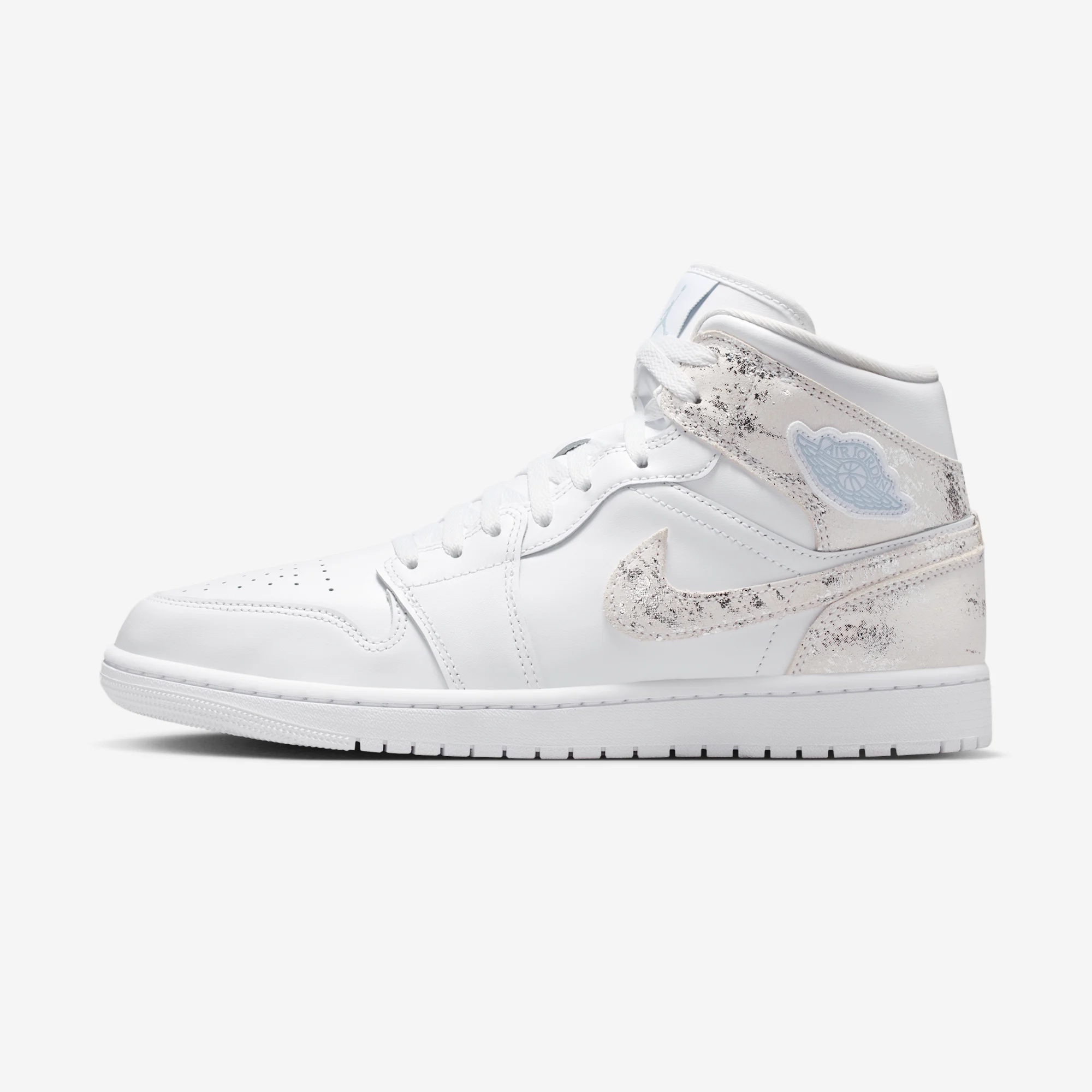 Air Jordan 1 Mid SE "White & Field Silver" White/Field Silver/White/White/White/Field Silver