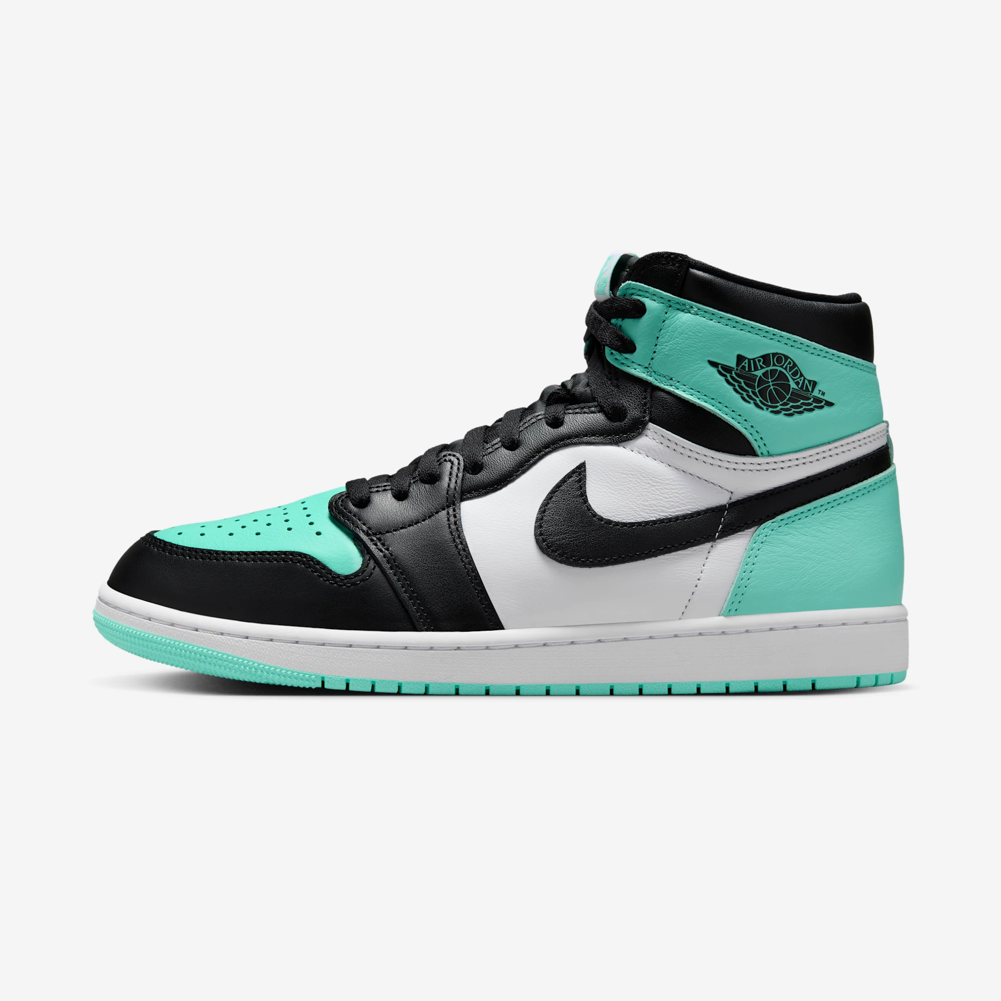 Air Jordan 1 Retro High OG "Green Glow" 2024 White/Black/Green Glow