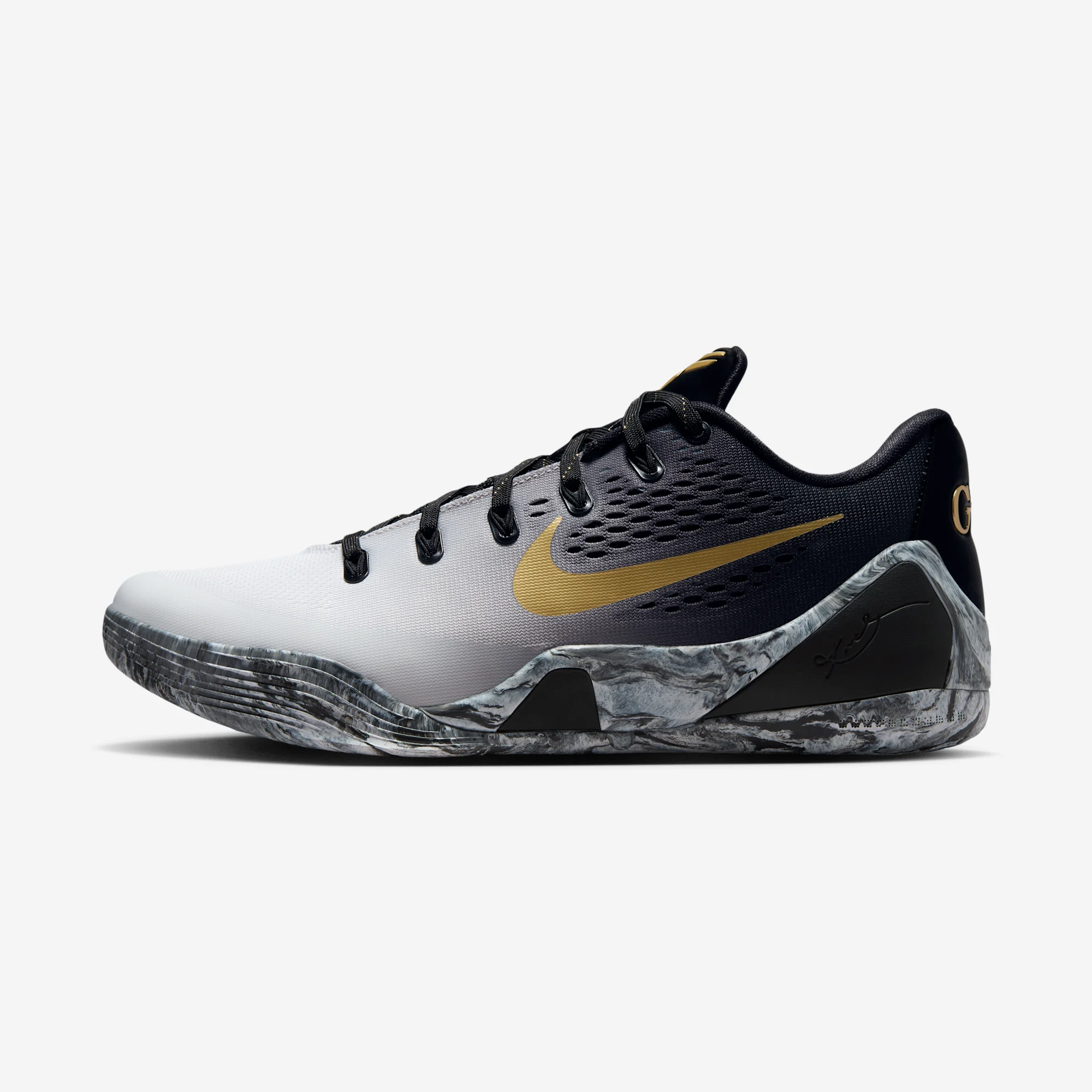 Nike Kobe 9 EM Low Protro "Mambacita" Black/White/Metallic Gold
