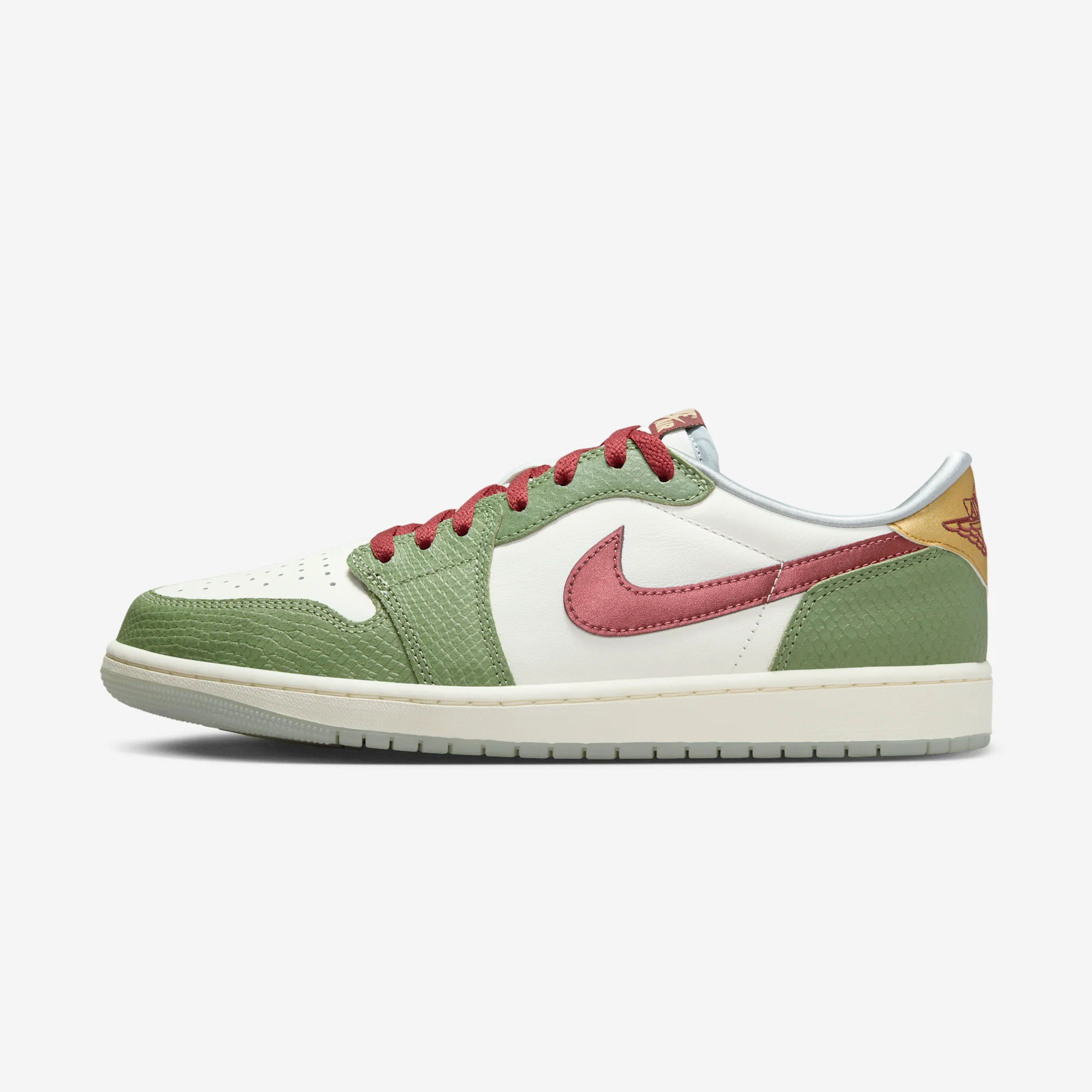 Air Jordan 1 Retro Low OG "Chinese New Year" 2024 Sail/Oil Green/Light Pumice/Cedar