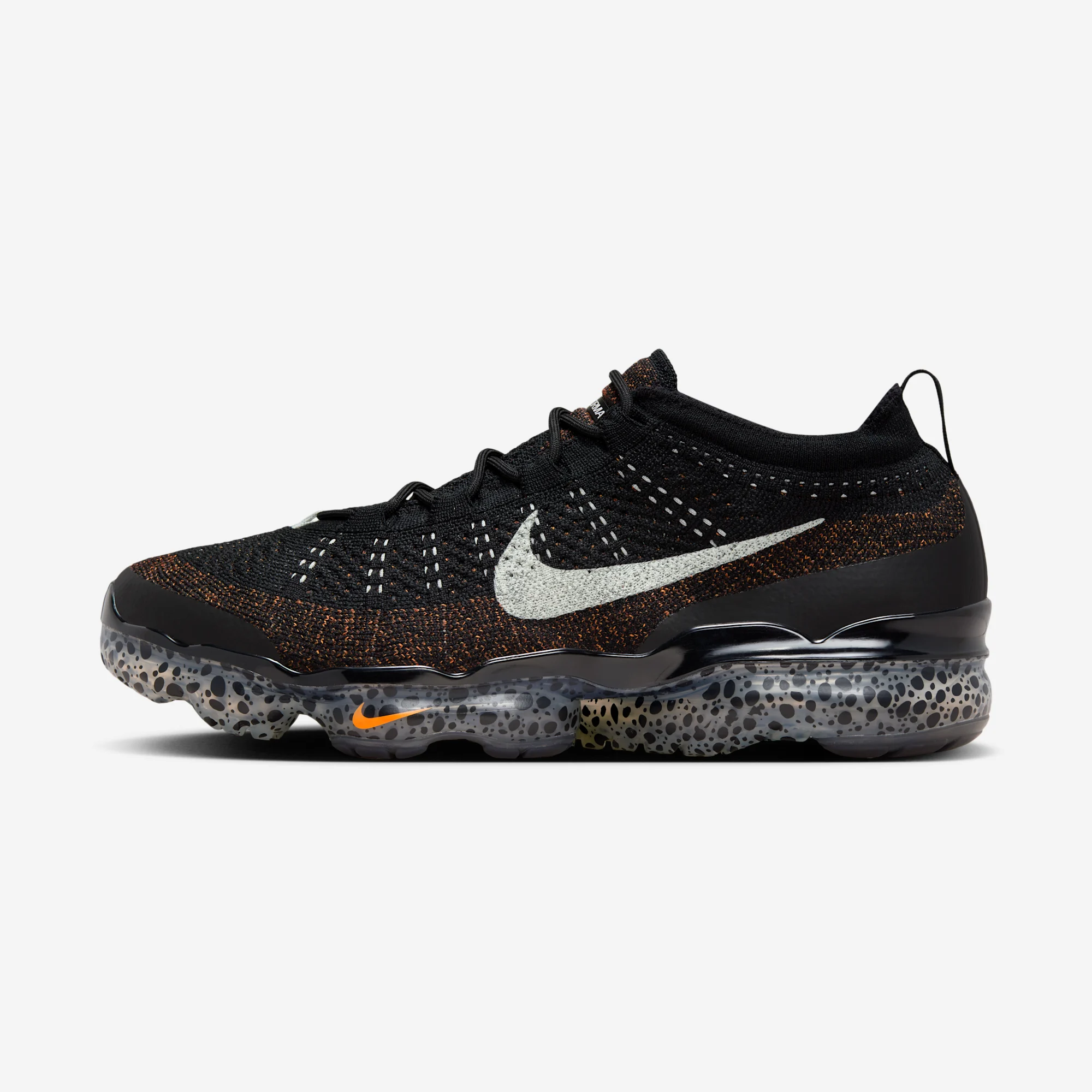 Nike Air VaporMax 2023 Flyknit Olympic "Safari" Black/Light Silver/Black/Total Orange