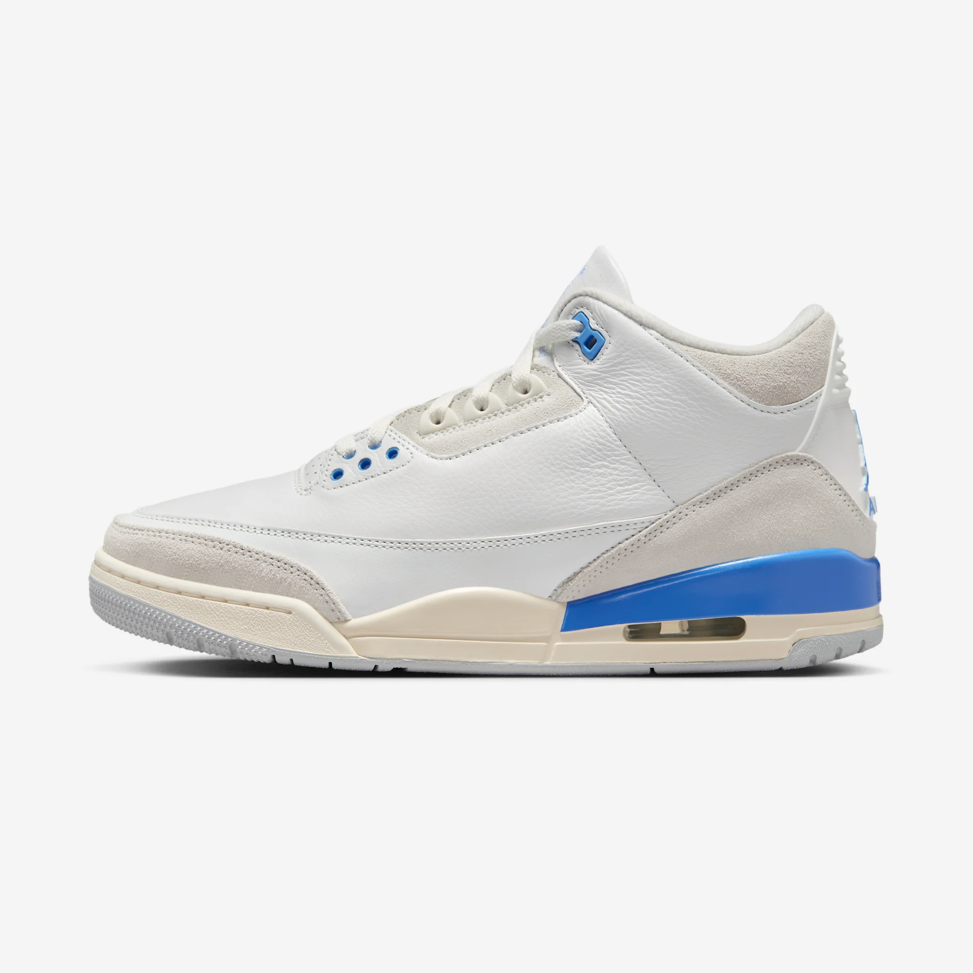 Air Jordan 3 Retro "Lucky Shorts" Summit White/Hydrogen Blue/Legend Blue/Photon Dust/Pure Platinum/Sail