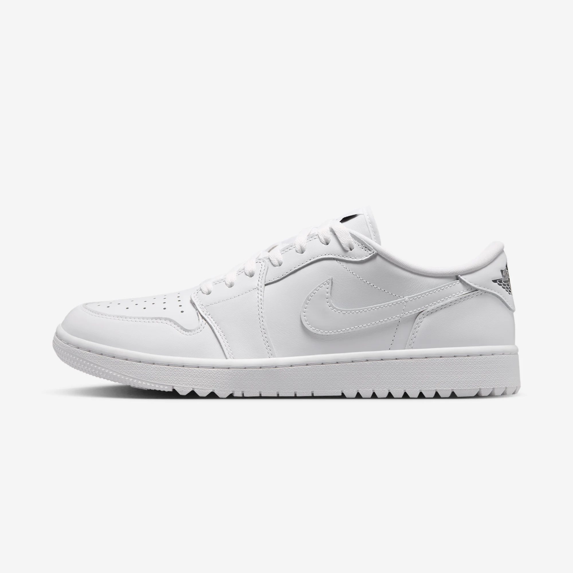 Air Jordan 1 Low Golf "Triple White" White/White/Obsidian/White