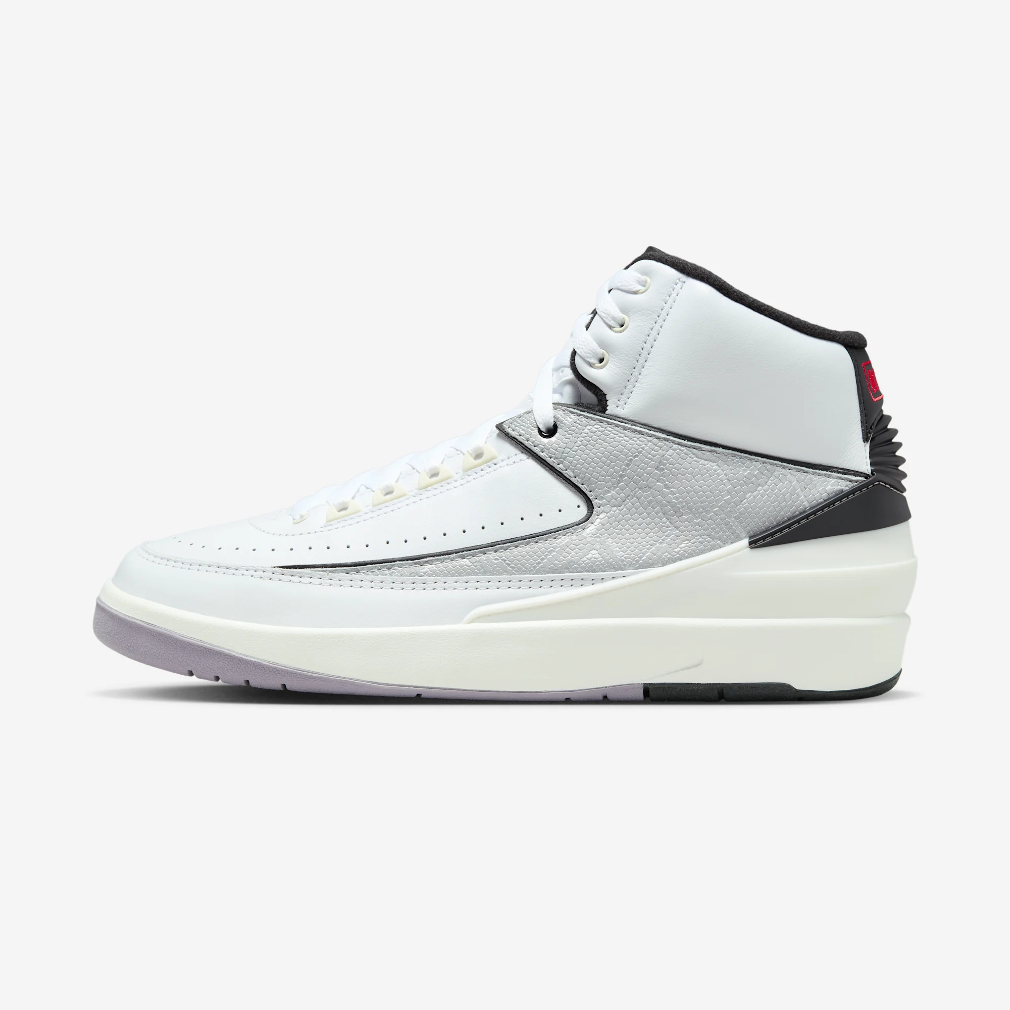 Air Jordan 2 Retro "Python" 2024 White/Fire Red/Black/Sail/Cement Grey