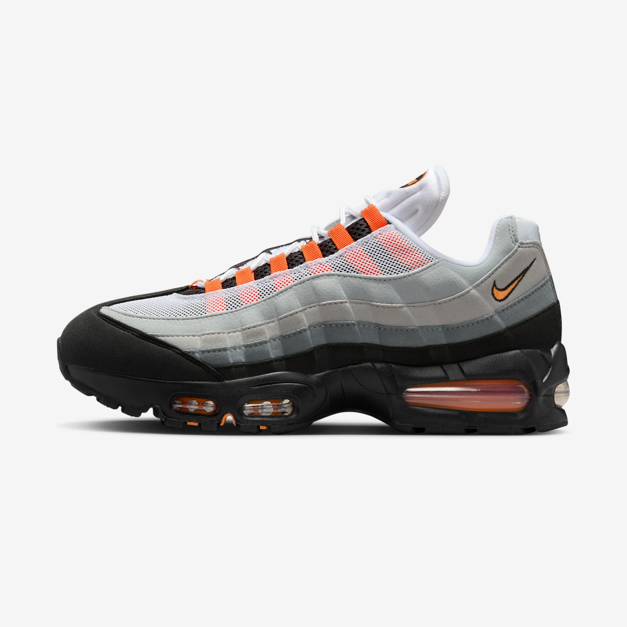 Nike Air Max 95 OG Big Bubble "Bright Mandarin" White/Bright Mandarin/Wolf Grey/Light Smoke Grey