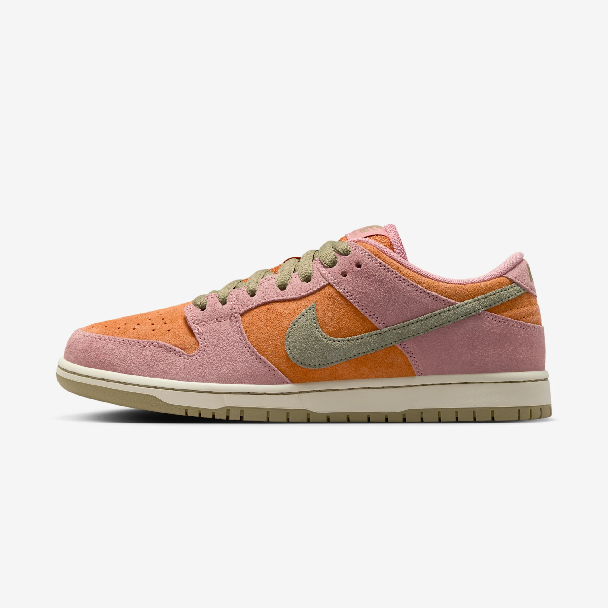Nike SB Dunk Low Pro "Red Stardust" Red Stardust/Neutral Olive/Monarch/Coconut Milk