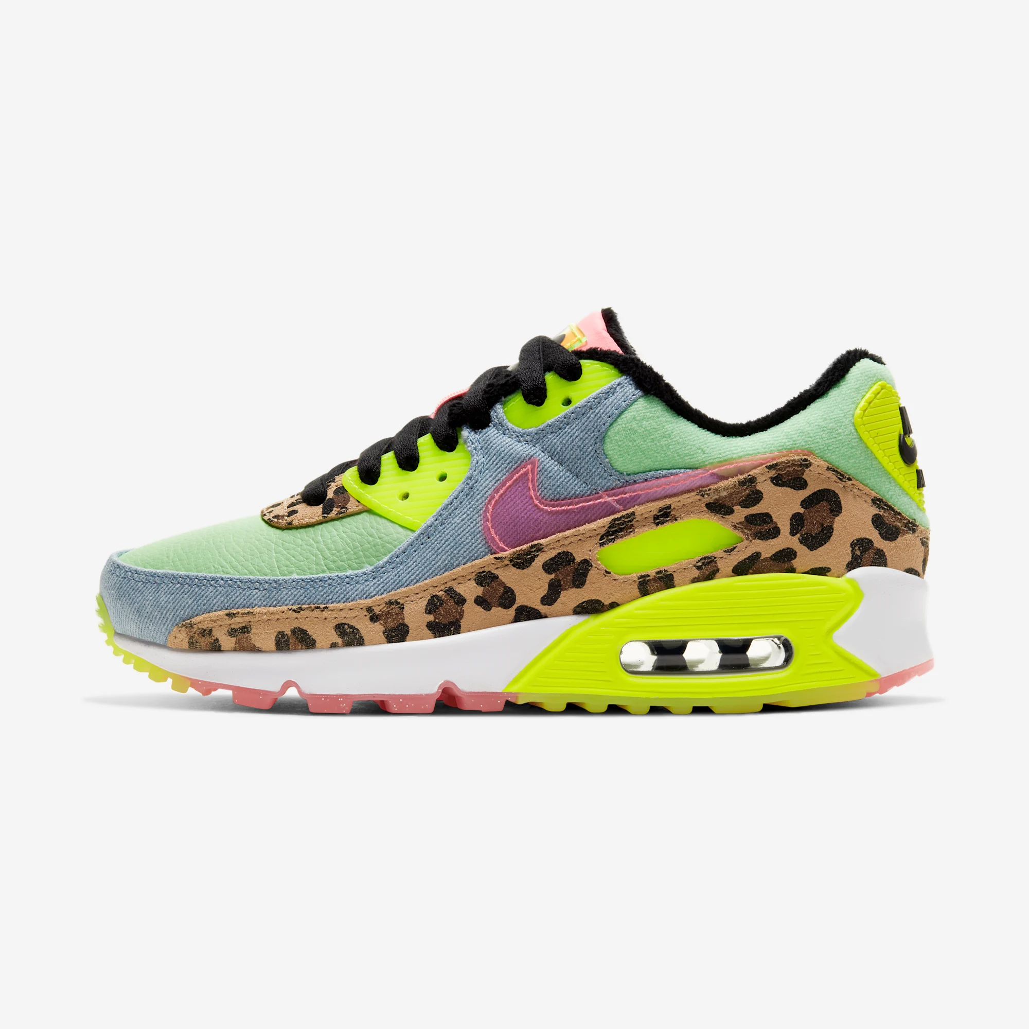 Nike Air Max 90 LX W "Dancefloor Green" Illusion Green/Sunset Pulse/Black/White/Lemon Venom