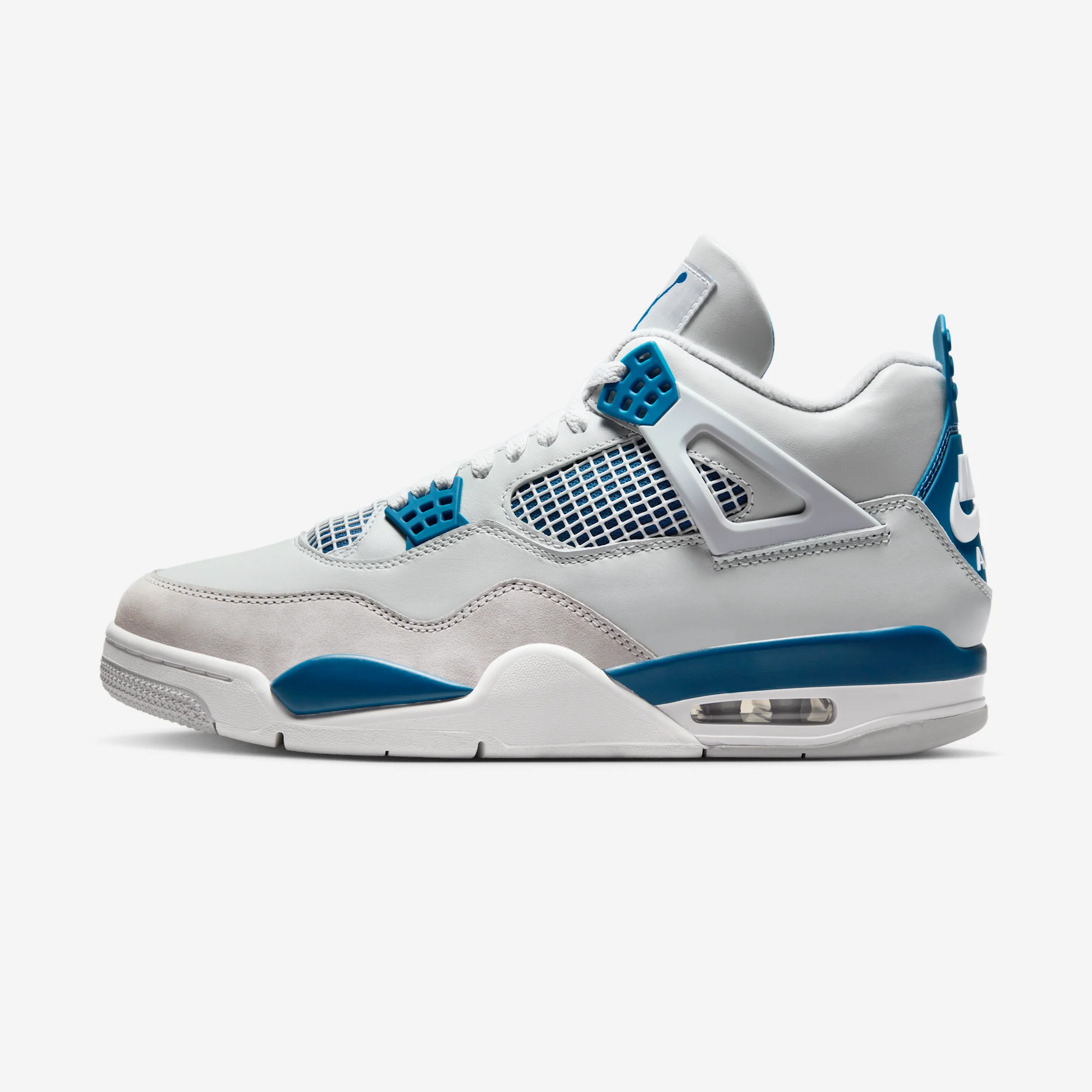 Air Jordan 4 Retro “Military Blue” 2024 Off-White/Military Blue/Neutral Grey