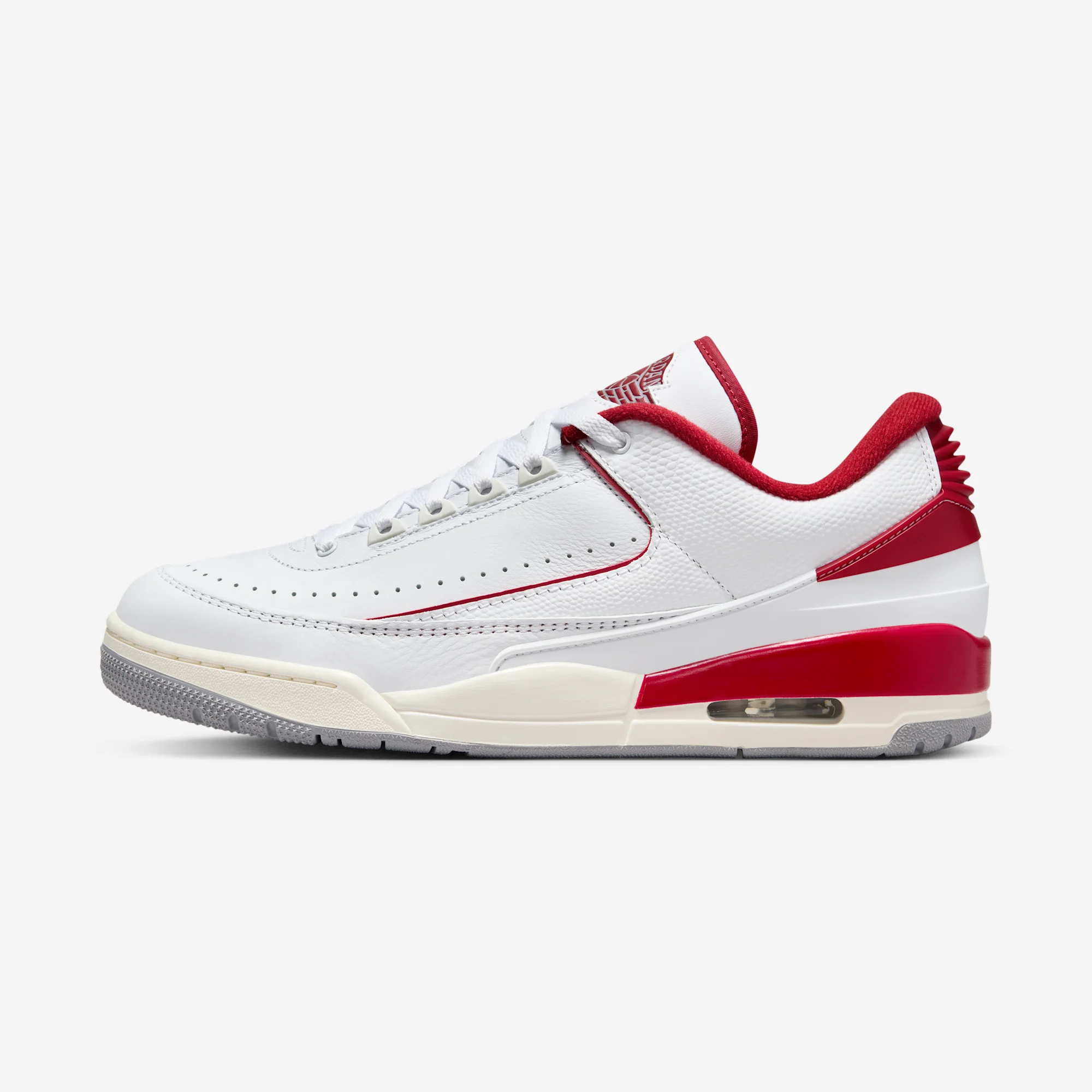 Air Jordan 2/3 Low “White / Varsity Red” 2024 White/Sail/Cement Grey/Varsity Red